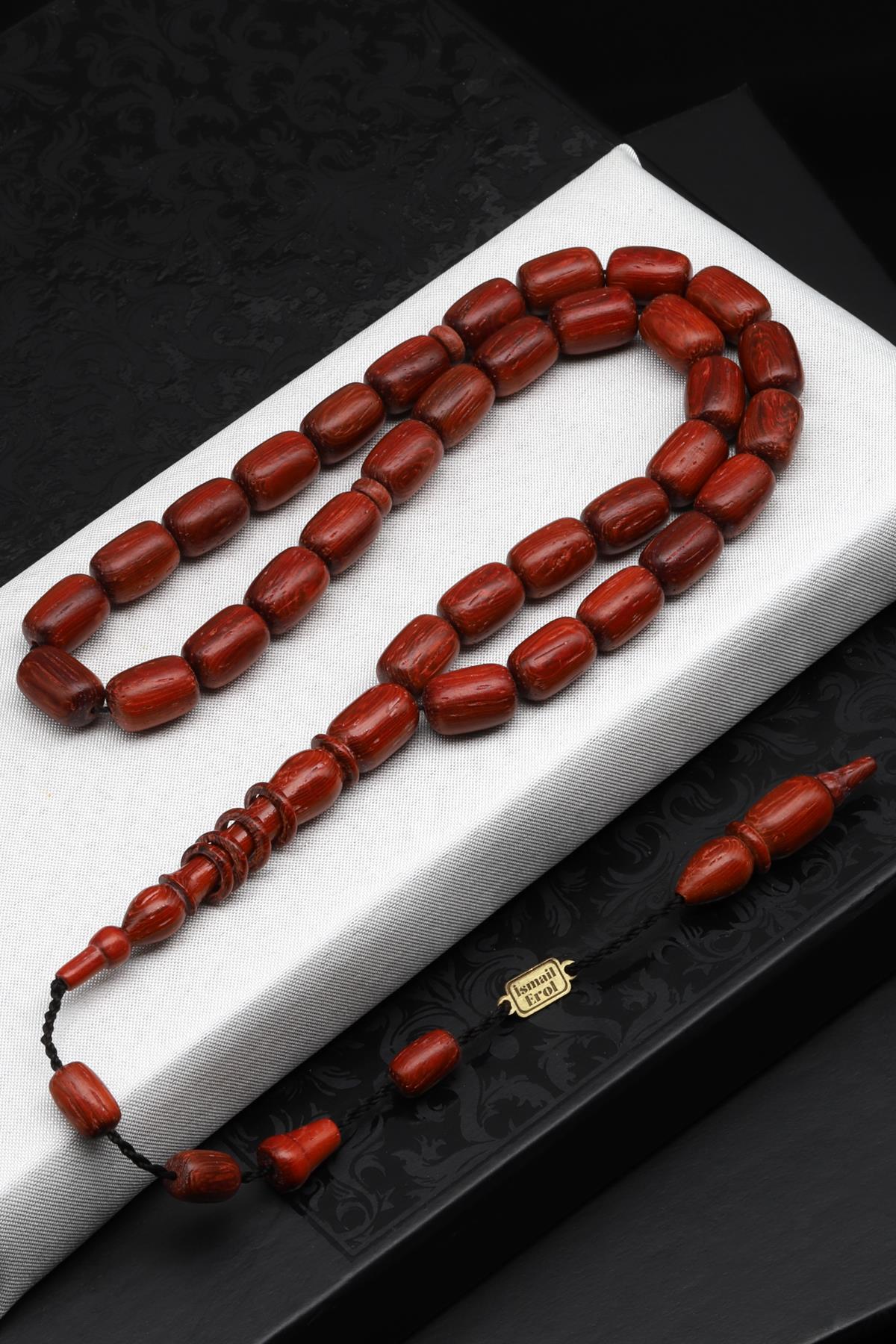 Kan Ağacı Tesbih 7 x 11 mm Silindir Kesim