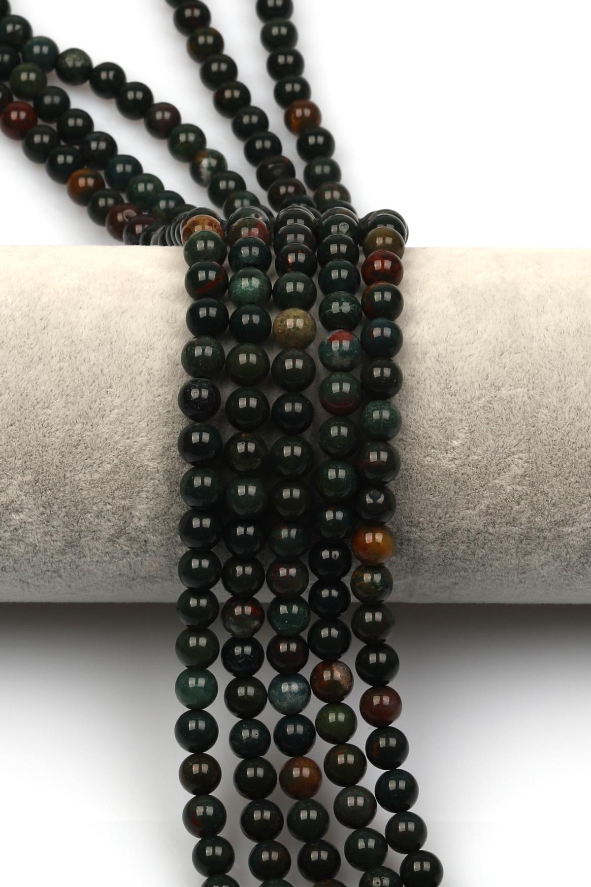 Kan Taşı Doğal Taş Dizi 6 mm Küre Kesim