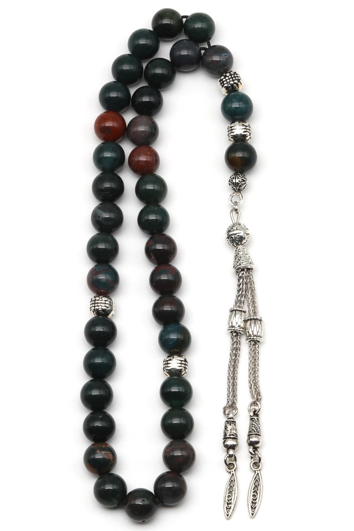 Kan Taşı Doğal Taş Tesbih 8 mm Küre Kesim