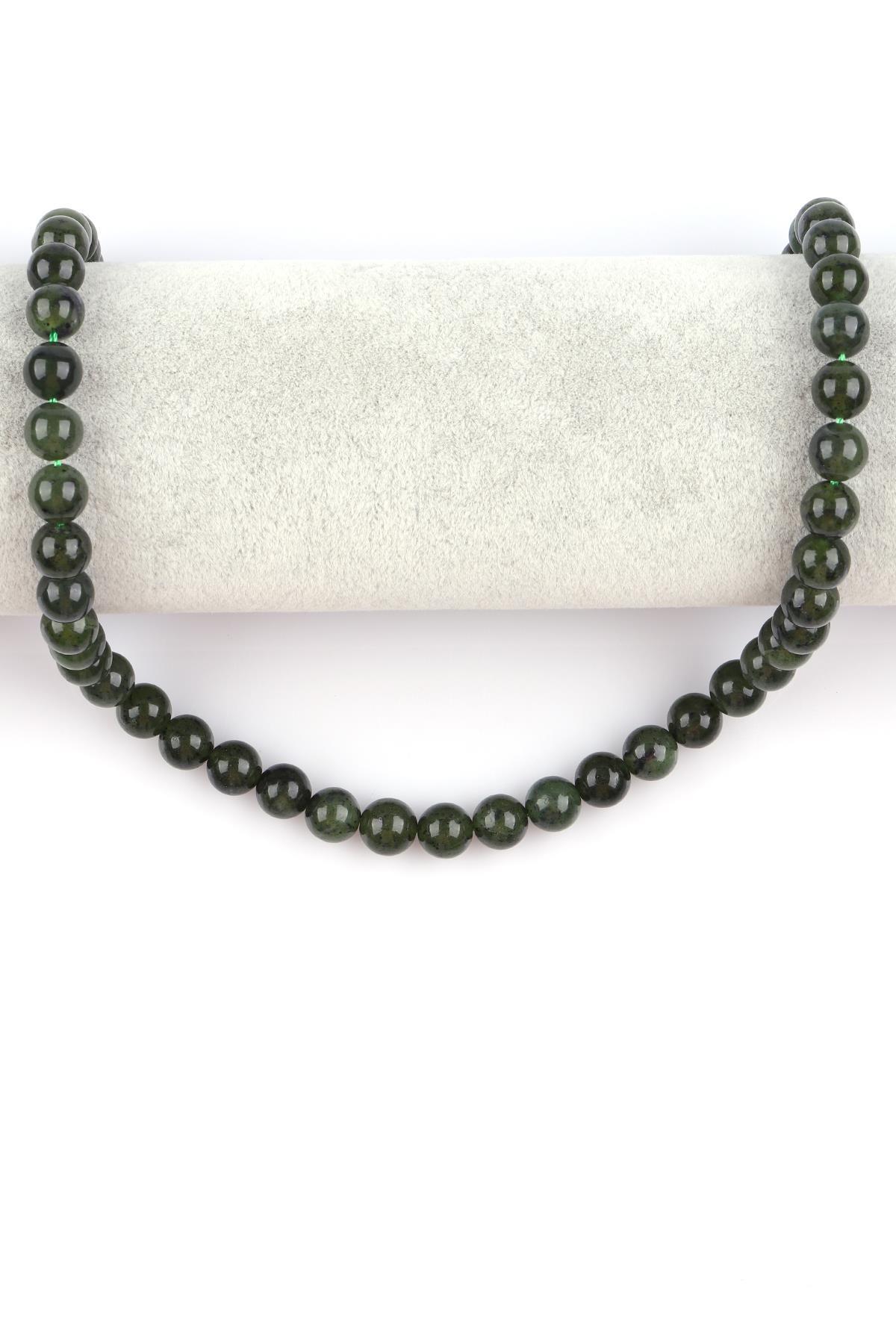 Kanada Yeşim ( A Kalite ) Doğal Taş Dizi 8 mm Küre Kesim