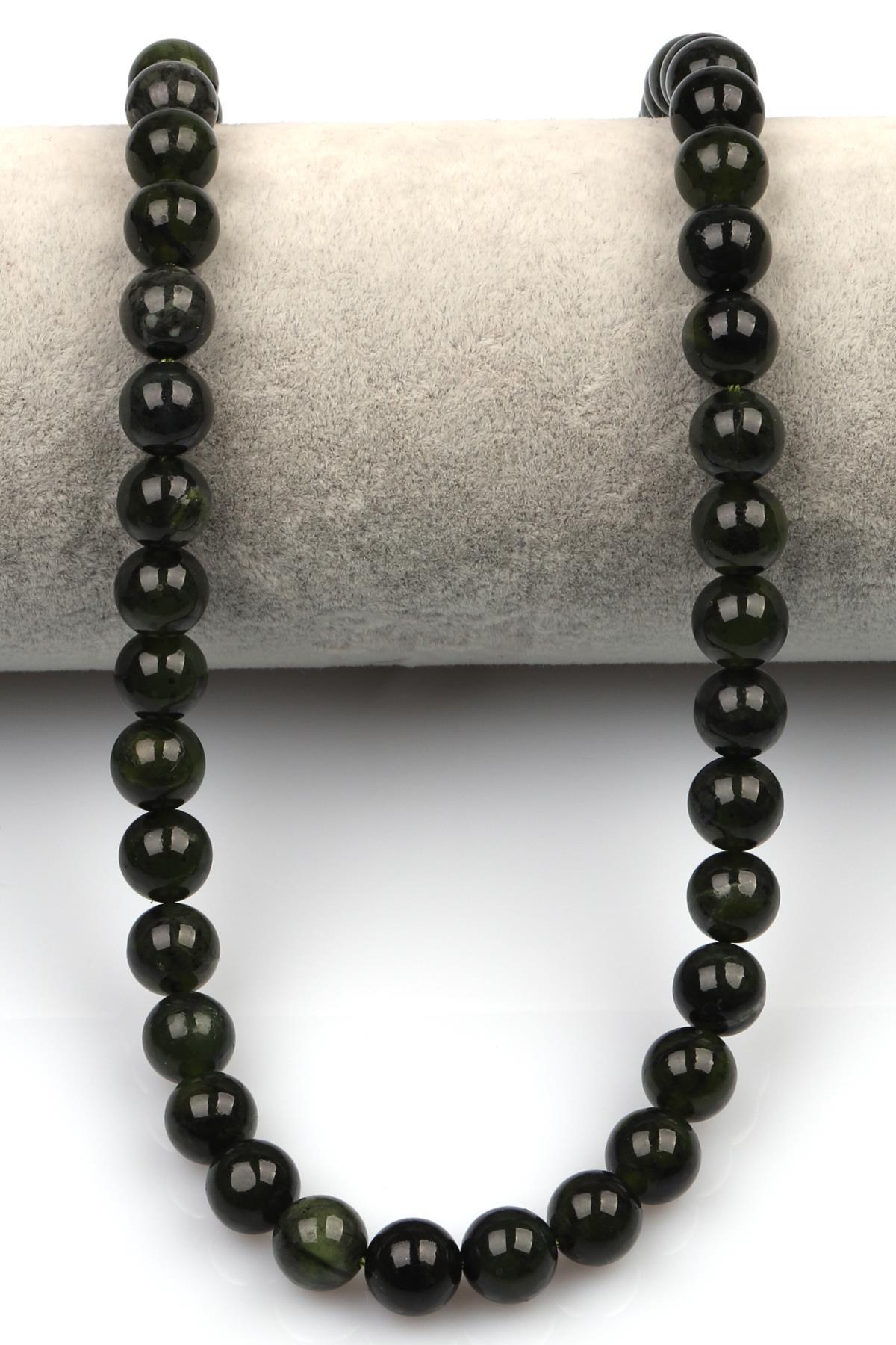 Kanada Yeşim Doğal Taş Dizi 8 mm Küre Kesim