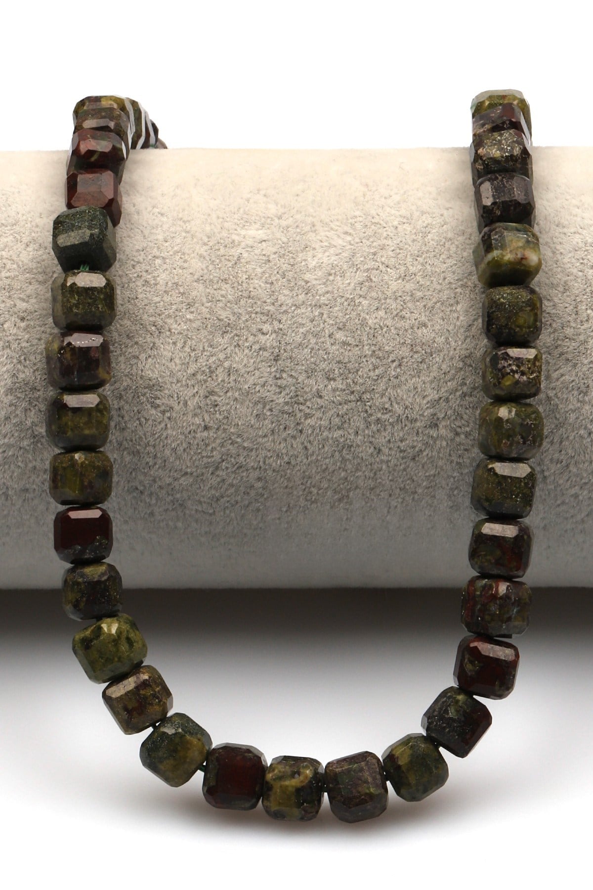Kanbaba Jasper Doğal Taş Dizi 6 mm Küp Kesim - DZ-1166