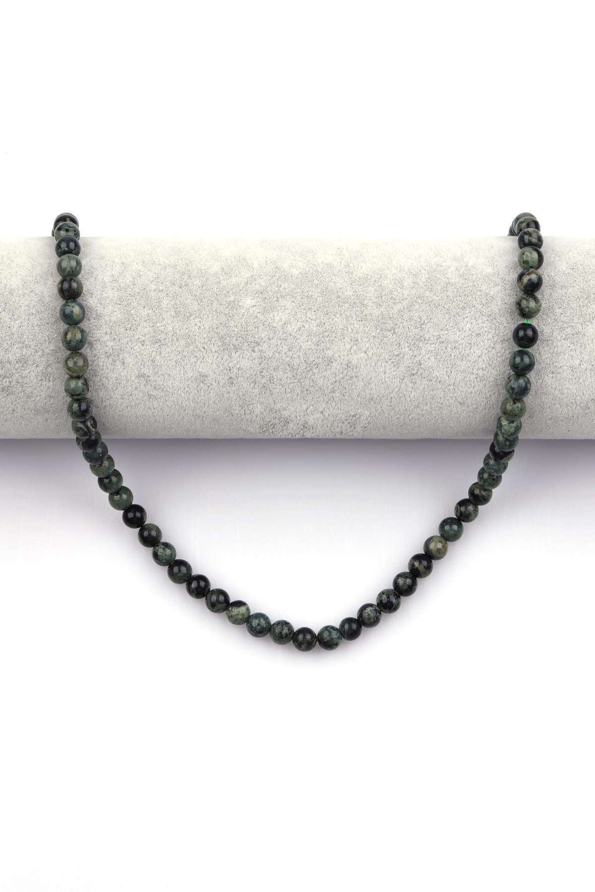 Kanbaba Jasper Doğal Taş Dizi 6 mm Küre Kesim