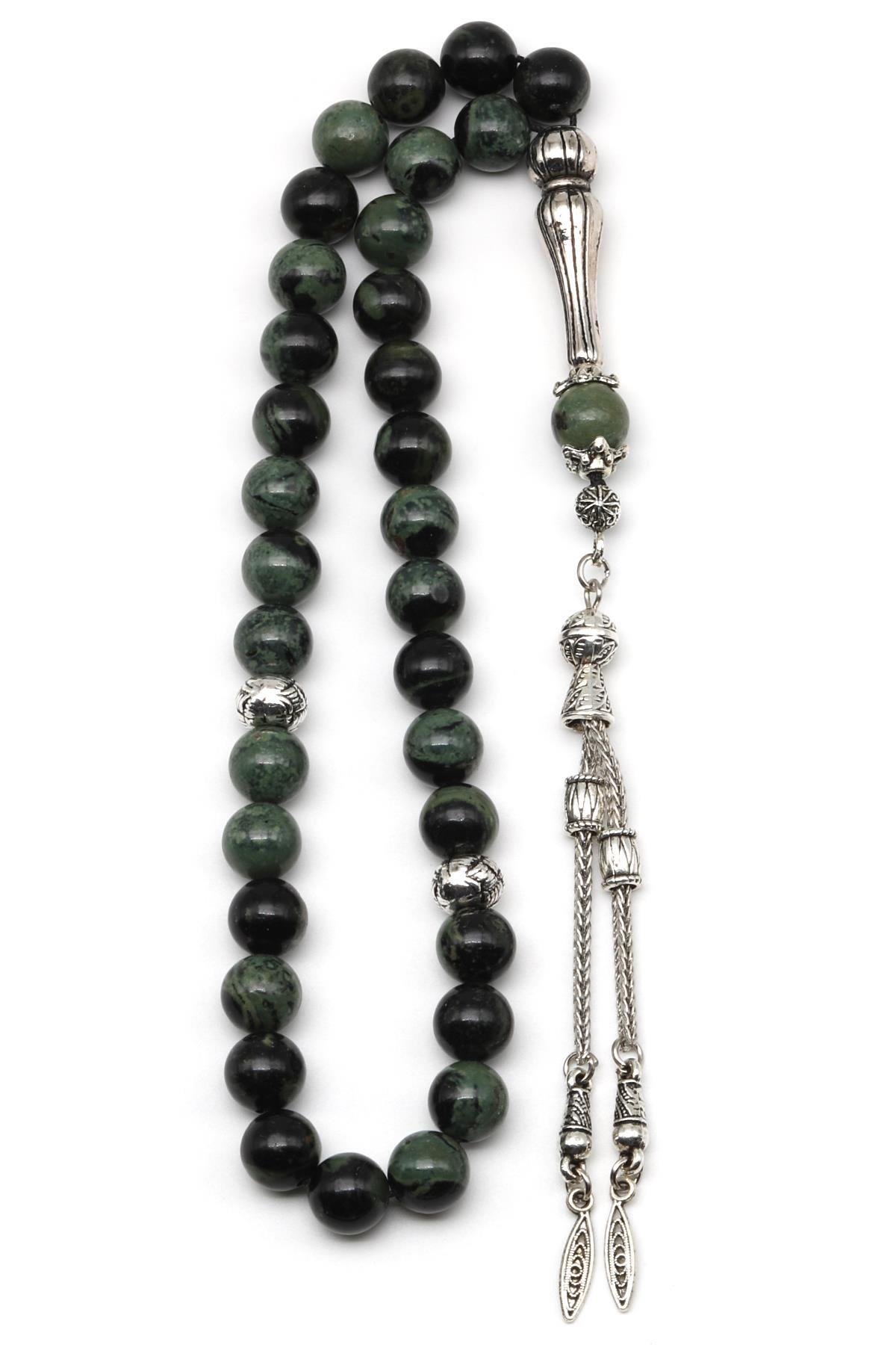 Kanbaba Jasper Doğal Taş Tesbih 8 mm Küre Kesim