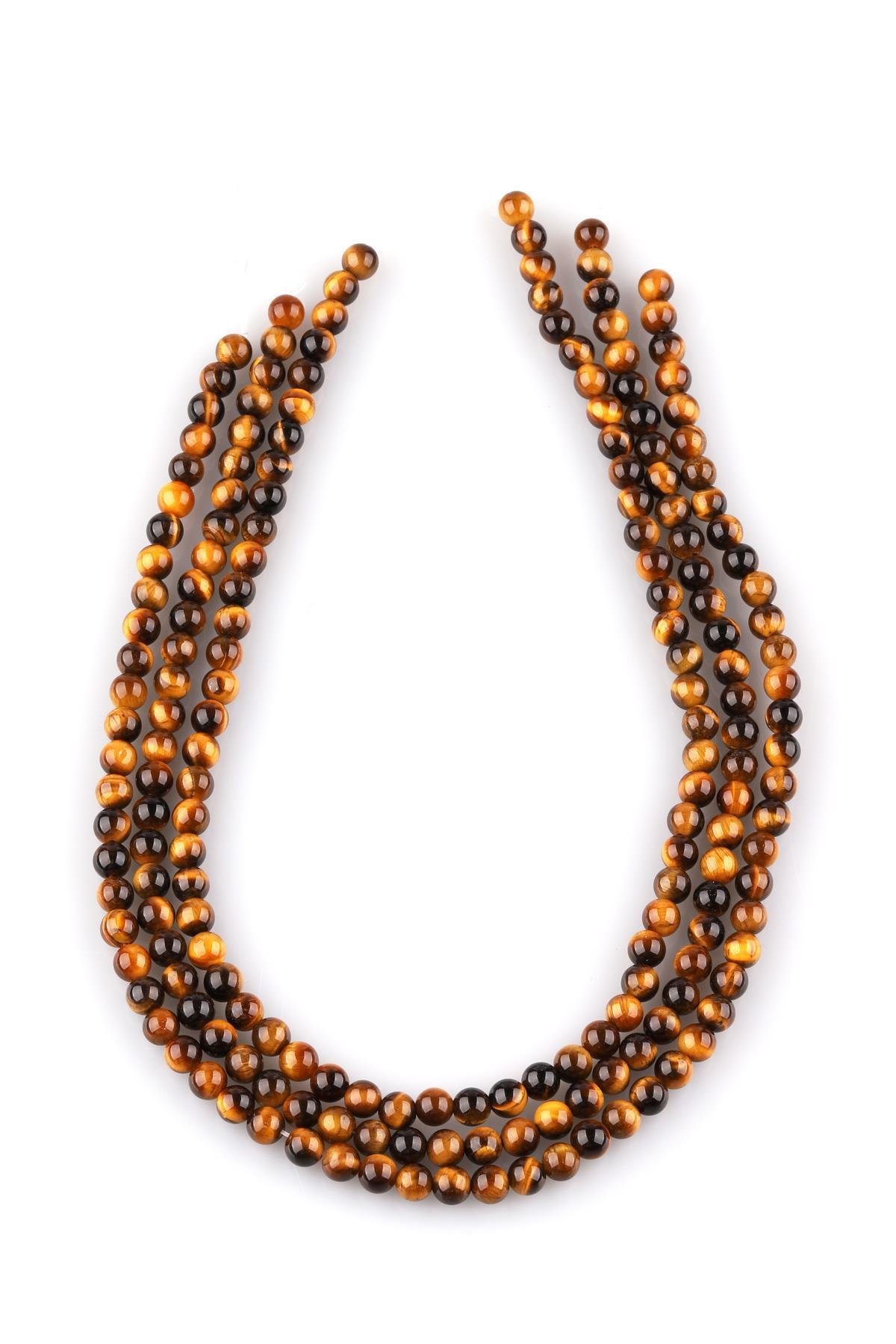 Kaplan Gözü ( A Kalite ) Doğal Taş Dizi 6 mm Küre Kesim