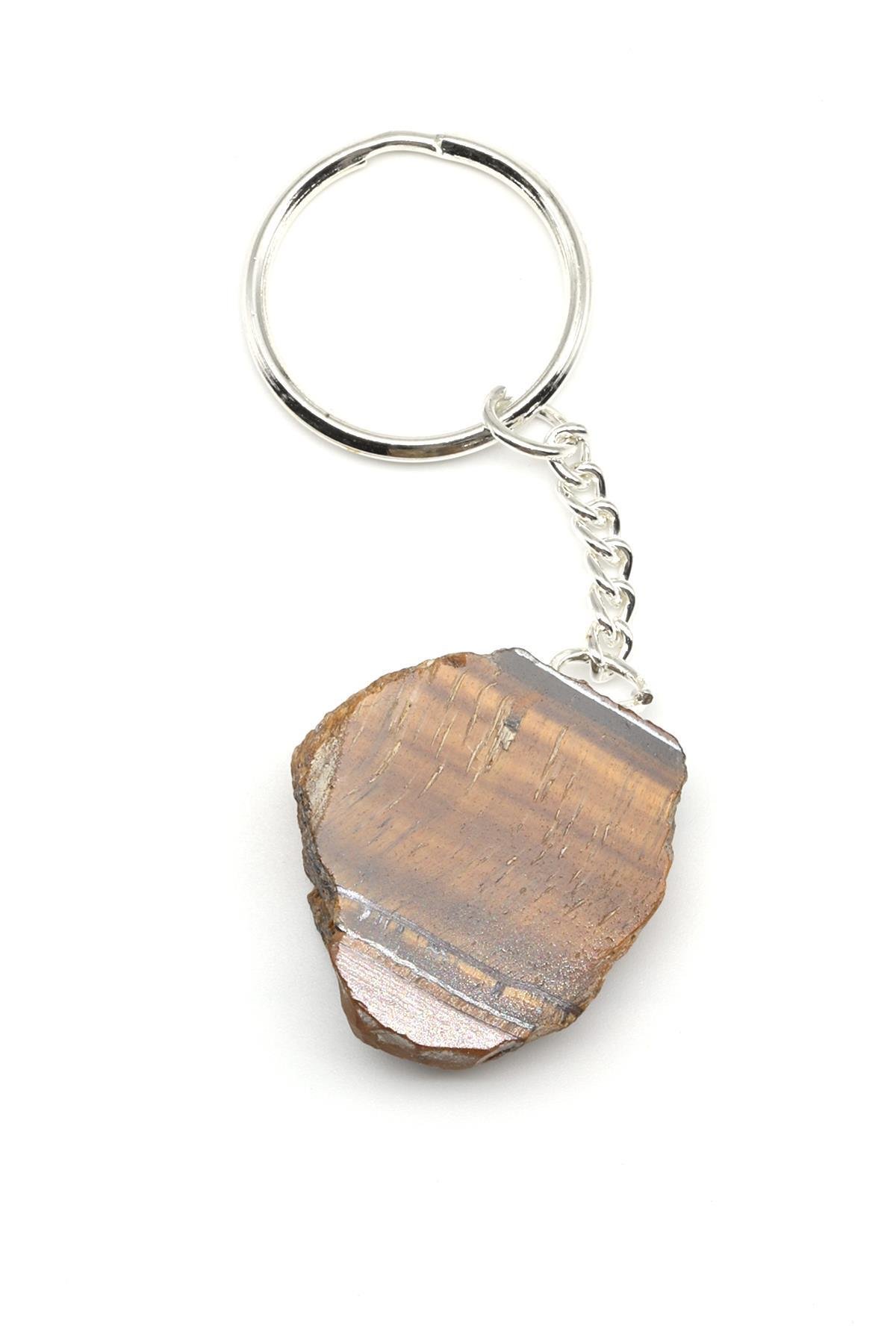 Kaplan Gözü Doğal Taş Anahtarlık