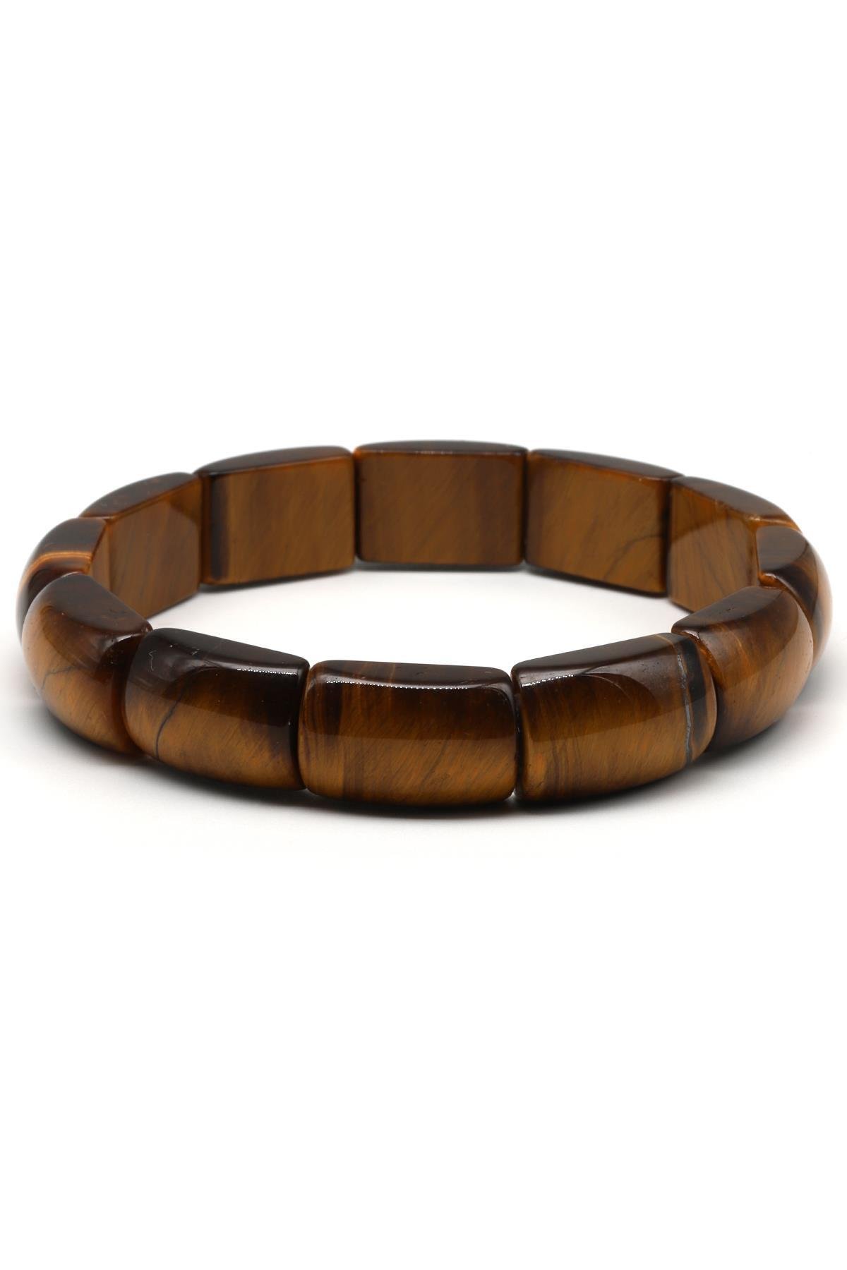 Kaplan Gözü Doğal Taş Bileklik 10 x 17 mm Özel Kesim