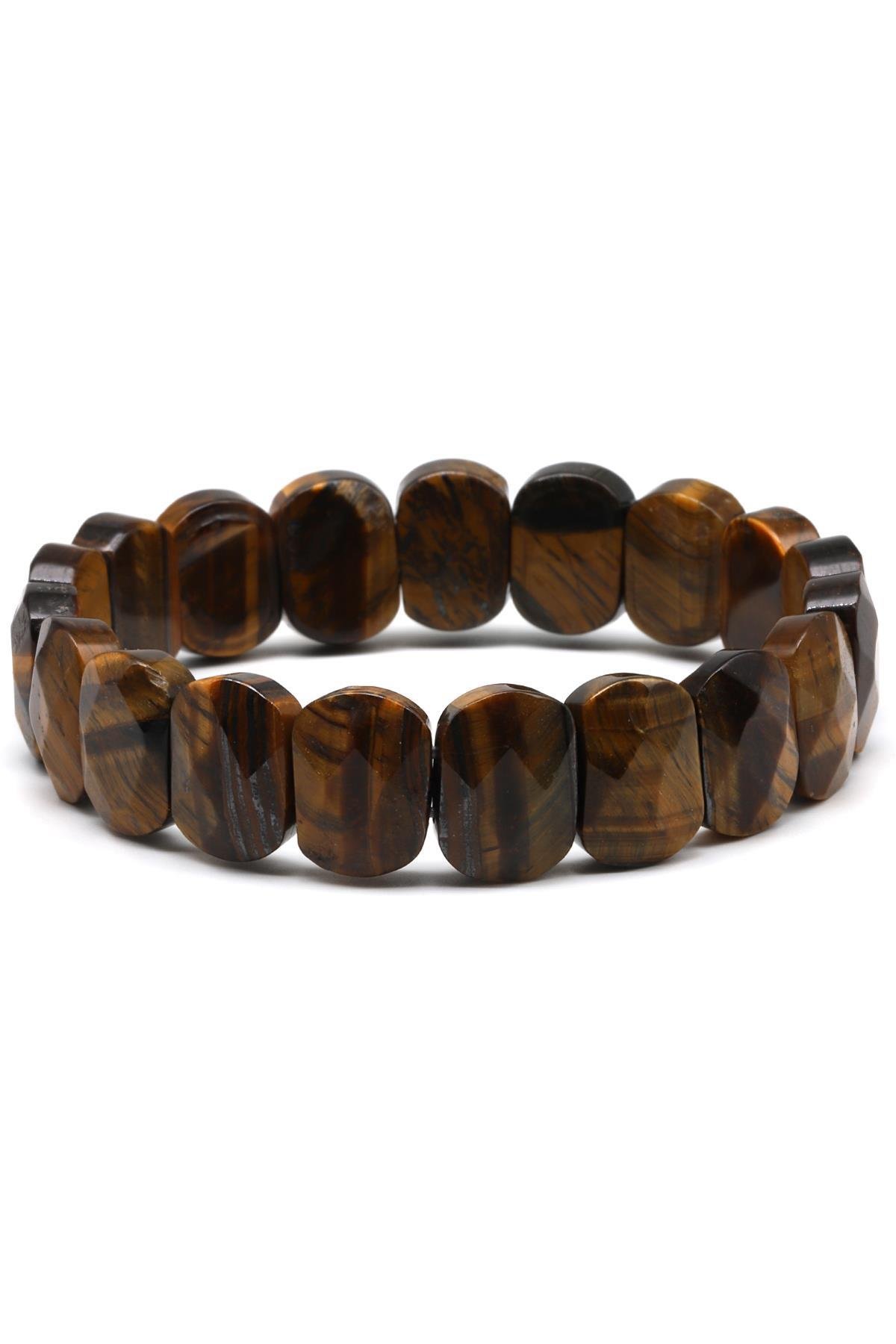 Kaplan Gözü Doğal Taş Bileklik 11 x 15 mm Özel Kesim