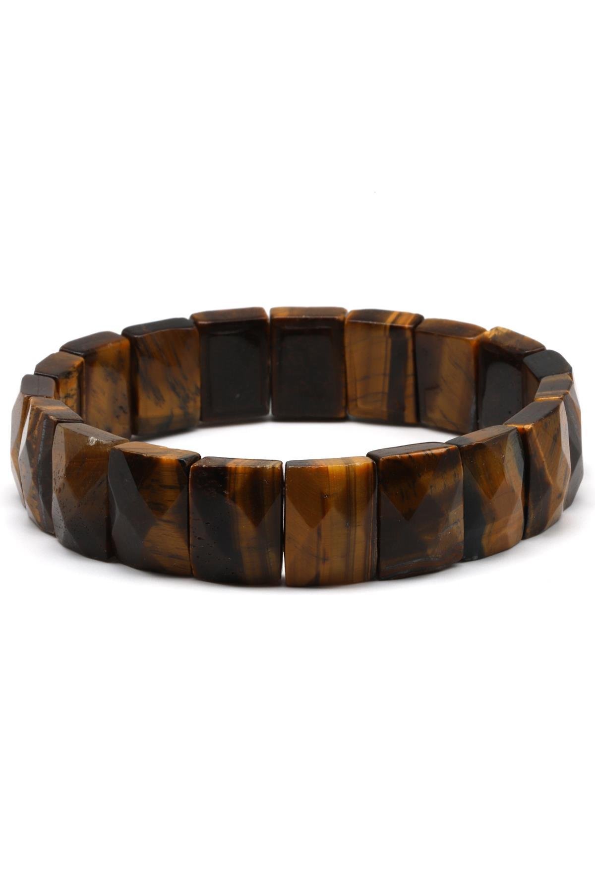 Kaplan Gözü Doğal Taş Bileklik 11 x 15 mm Özel Kesim