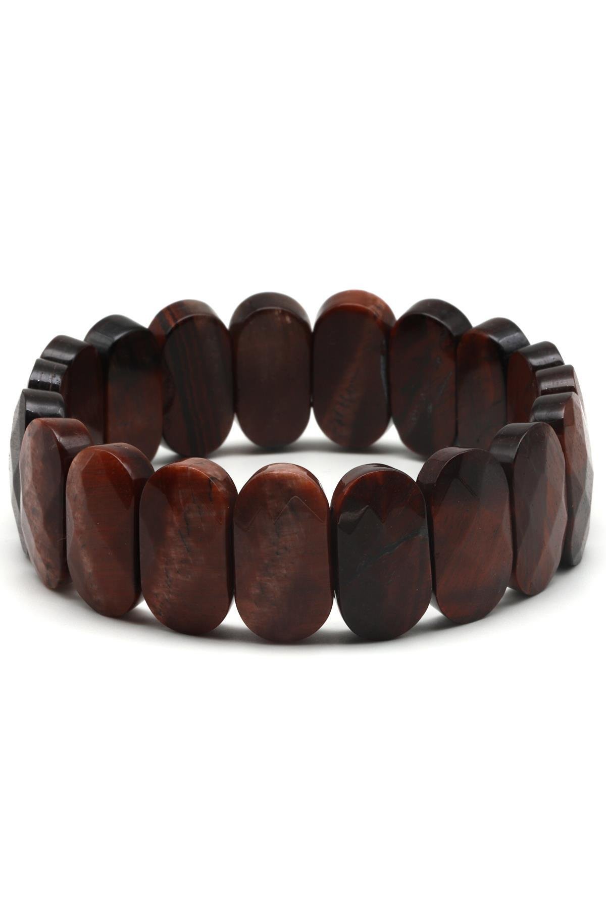 Kaplan Gözü Doğal Taş Bileklik 11 x 20 mm Özel Kesim