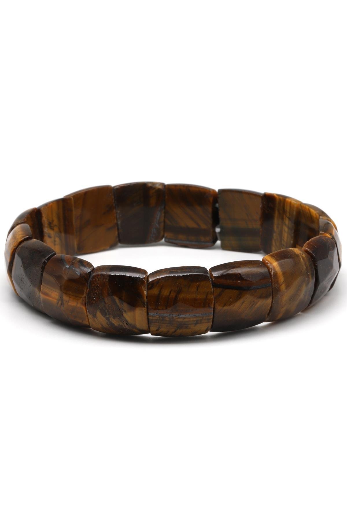 Kaplan Gözü Doğal Taş Bileklik 13 x 15 mm Özel Kesim