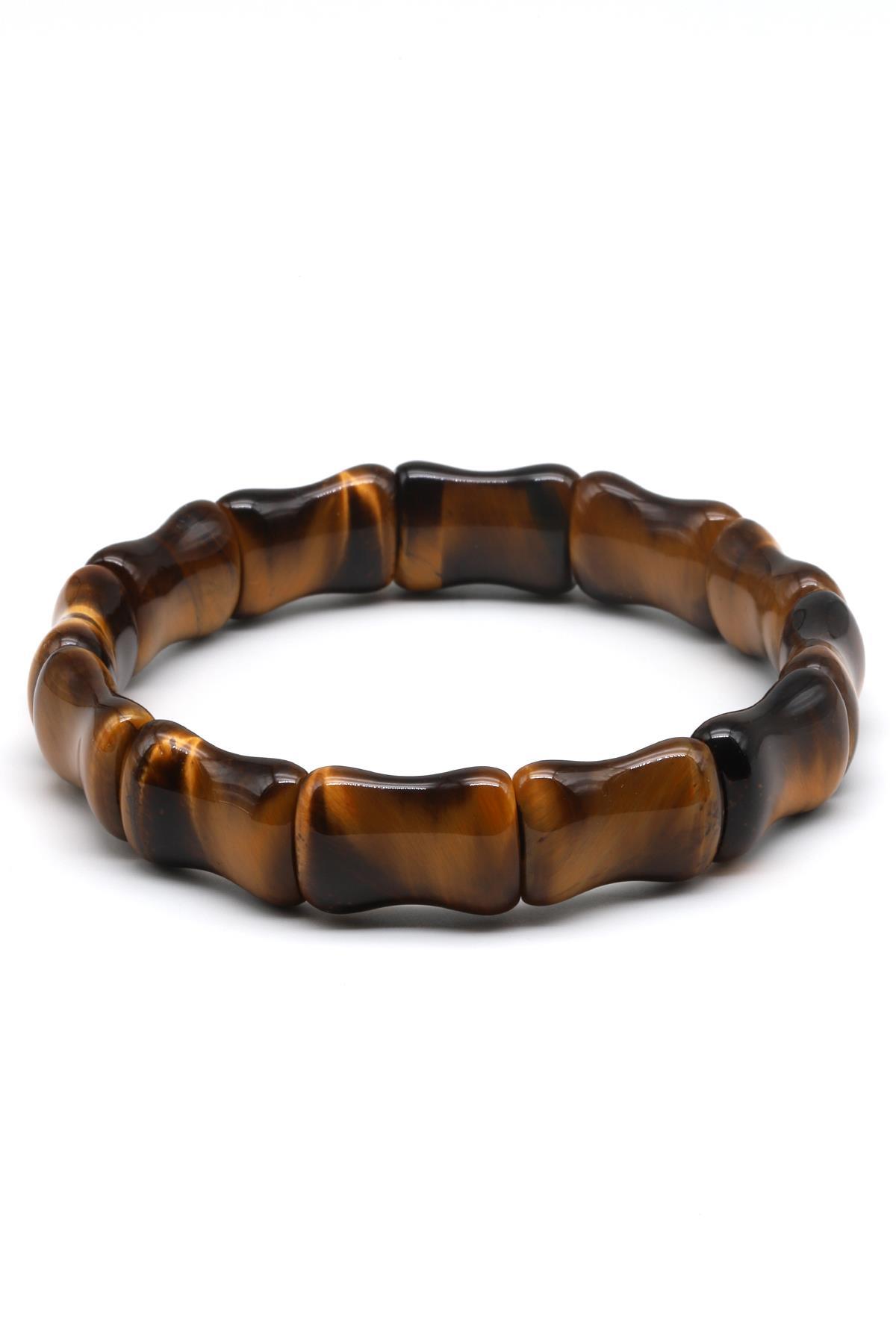 Kaplan Gözü Doğal Taş Bileklik 9 x 16 mm Özel Kesim