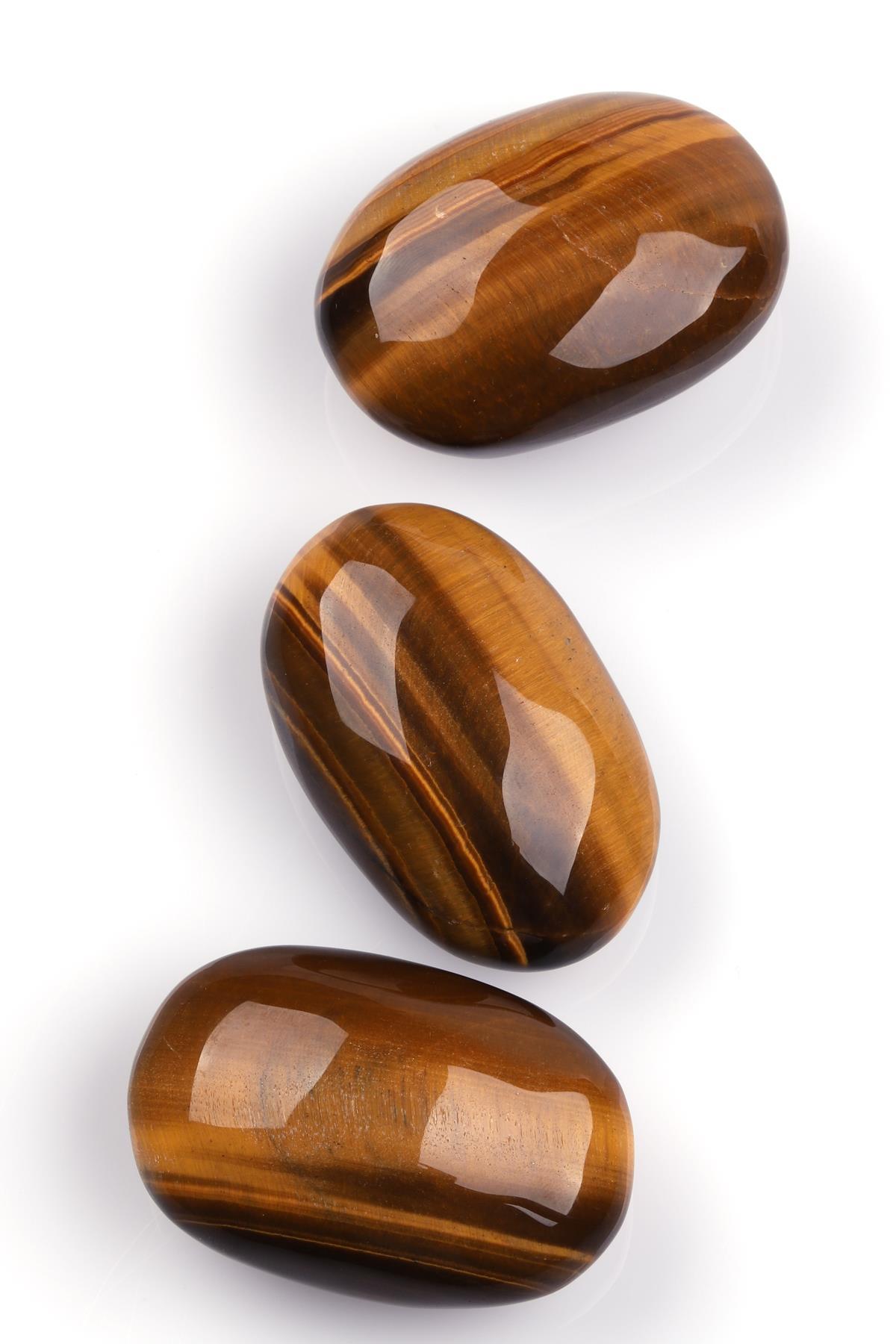 Kaplan Gözü Doğal Taş Oval Parça