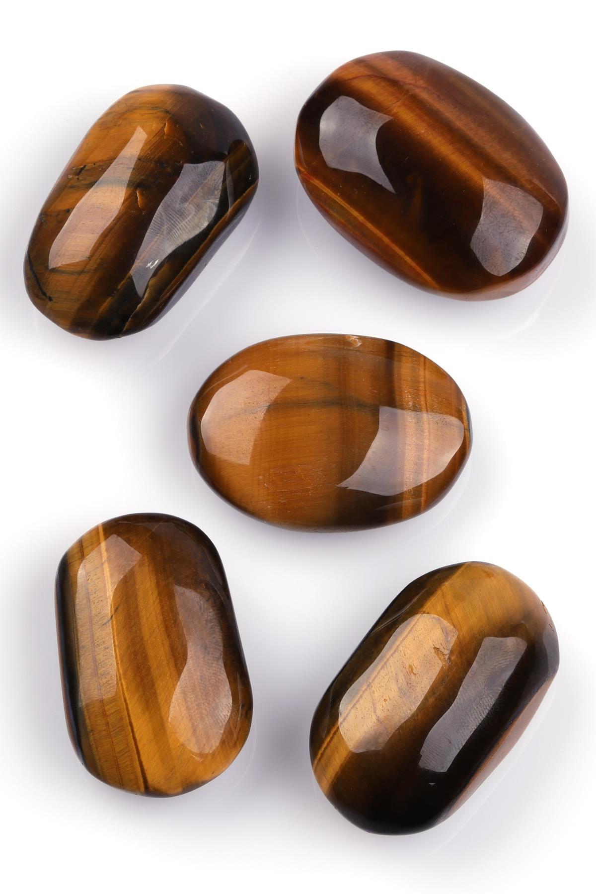 Kaplan Gözü Doğal Taş Oval Parça