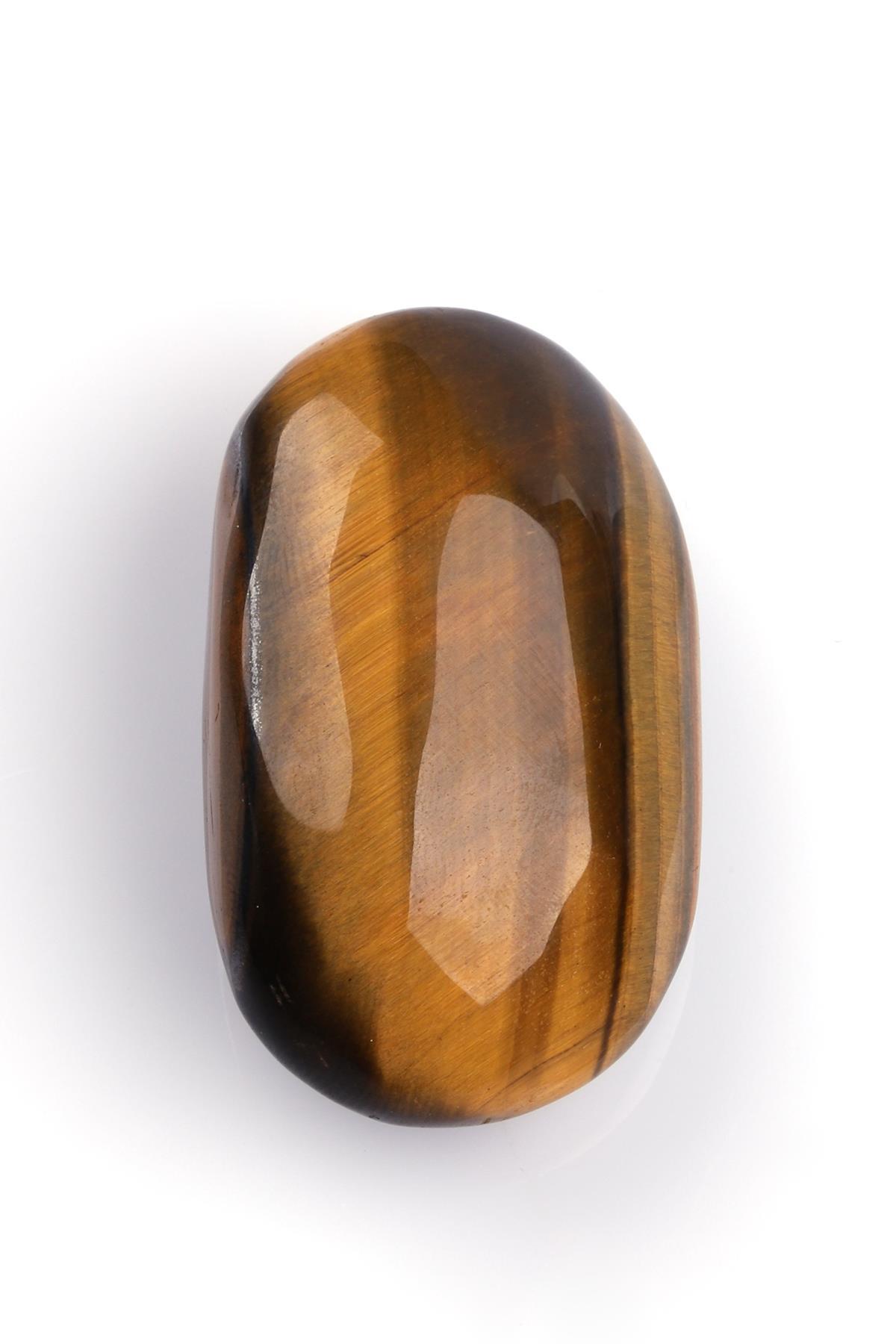 Kaplan Gözü Doğal Taş Oval Parça