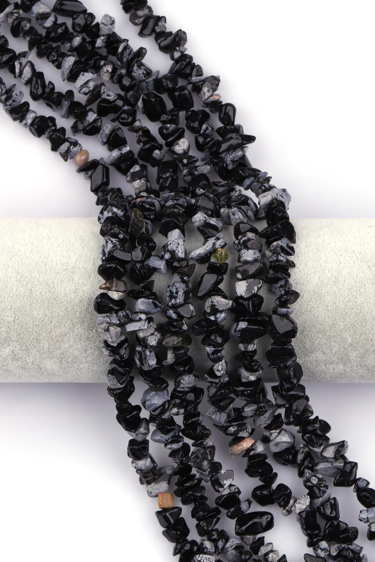 Karlı Obsidyen Doğal Taş Kırıktaş Dizi