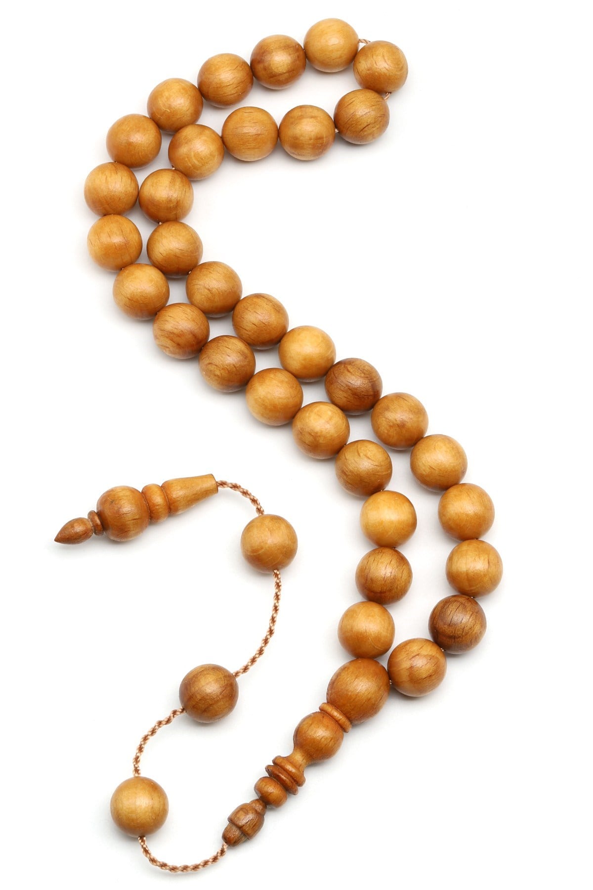 Kayın Ağacı Tesbih 11 mm Küre Kesim - T-1910