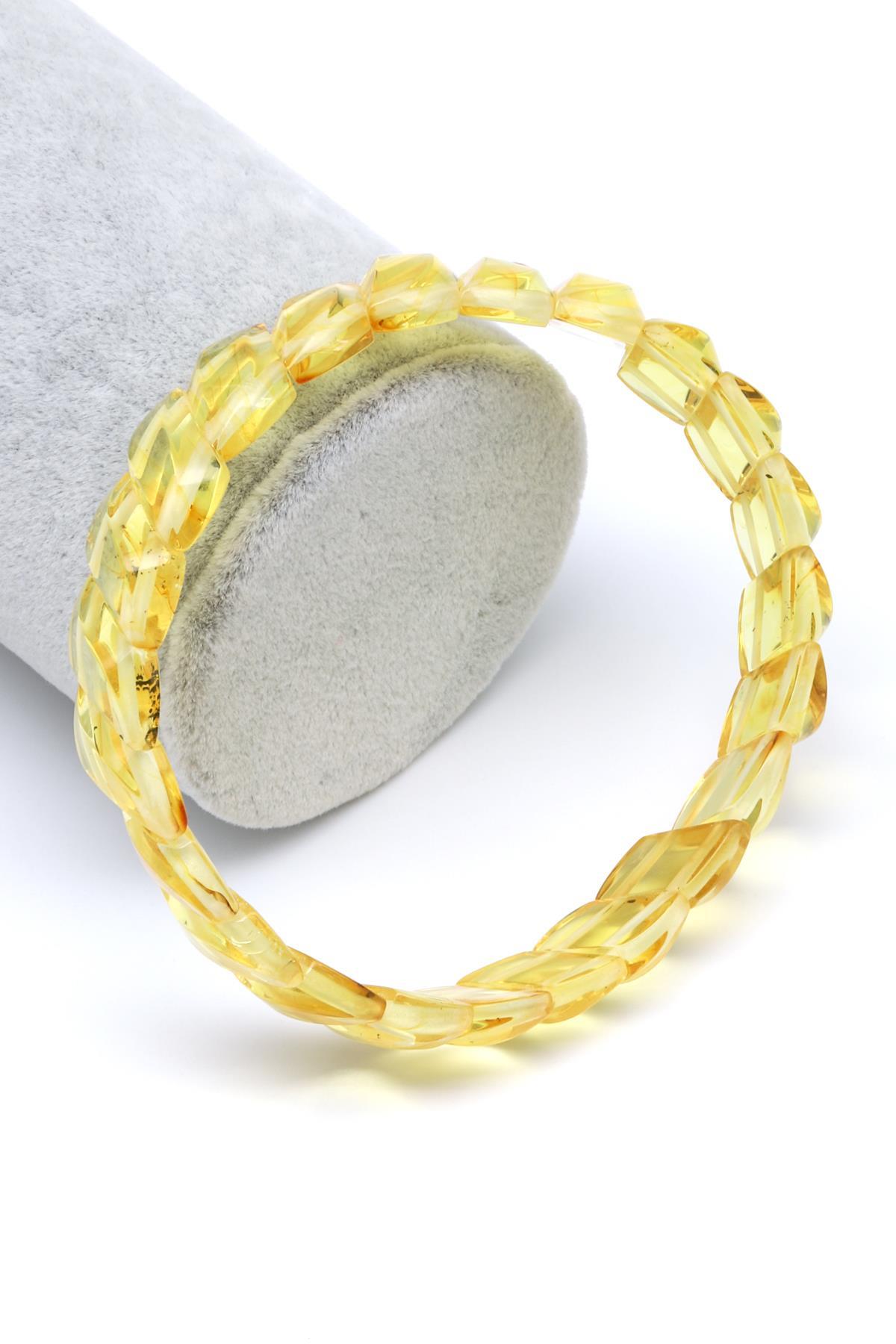 Kehribar Bileklik 10 x 18 mm Özel Kesim