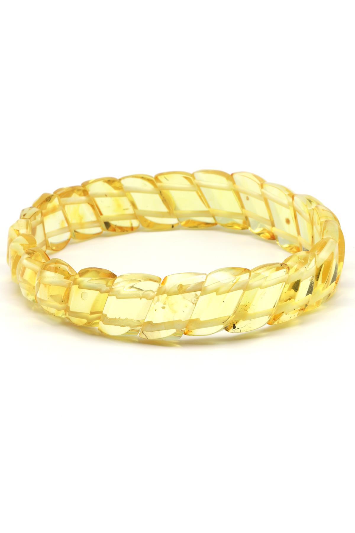 Kehribar Bileklik 10 x 18 mm Özel Kesim