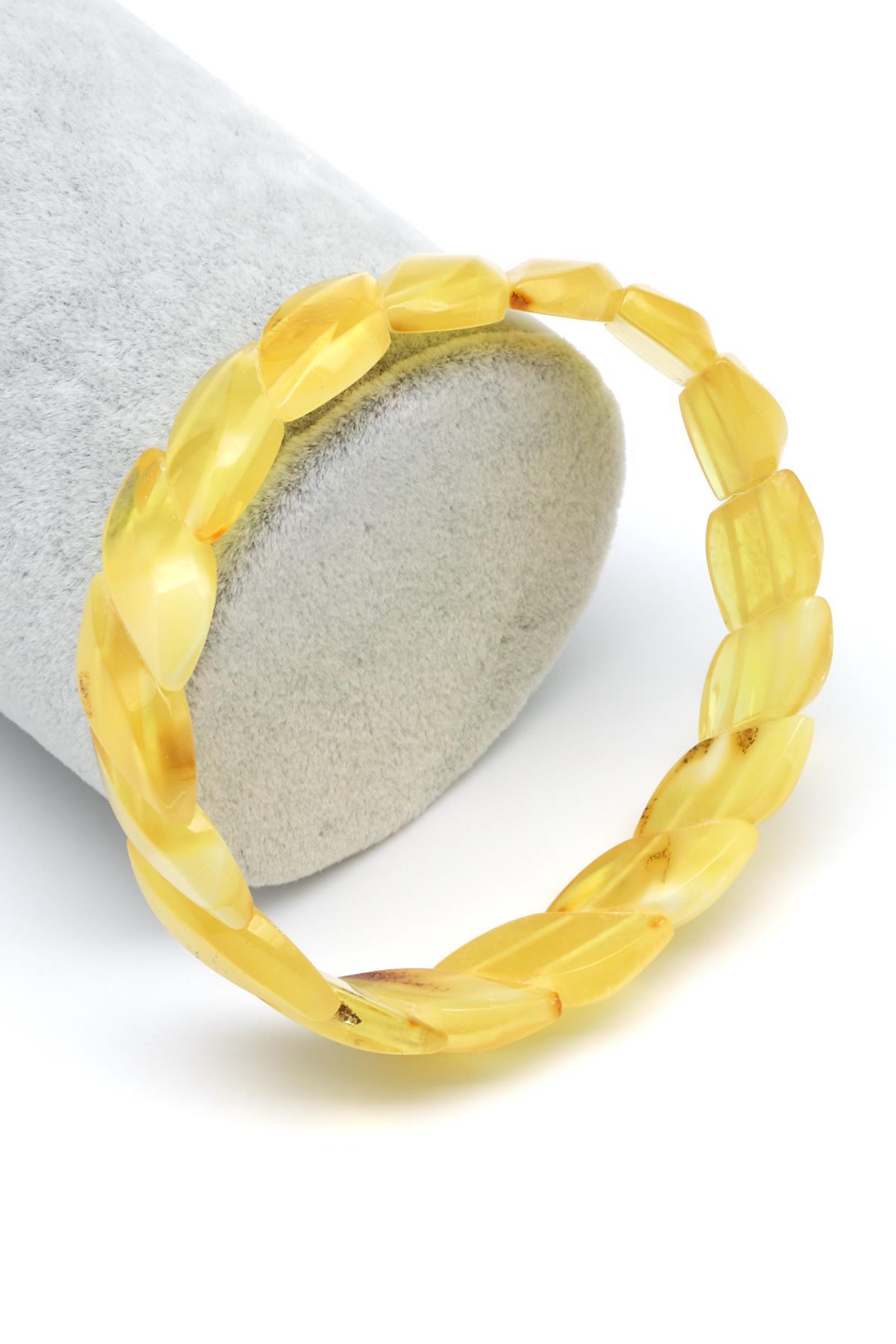 Kehribar Bileklik 10 x 20 mm Özel Kesim