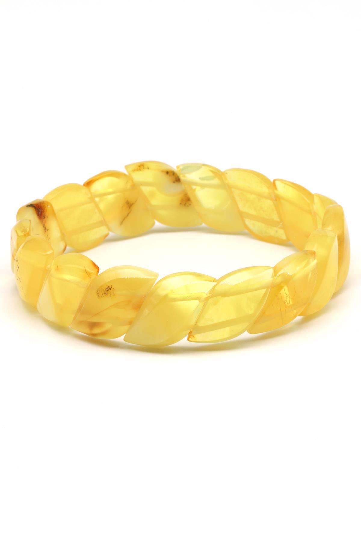 Kehribar Bileklik 10 x 20 mm Özel Kesim