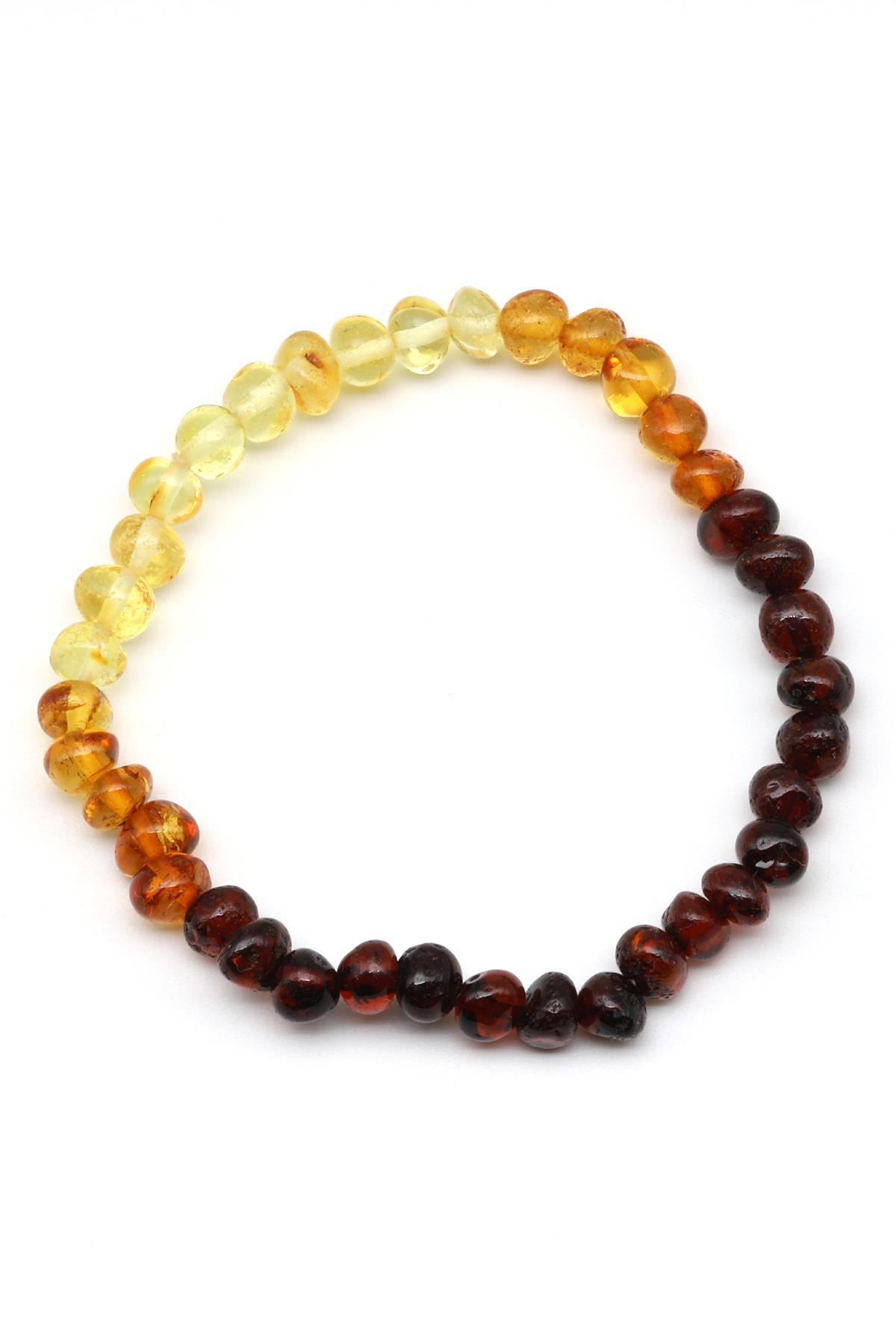 Kehribar Bileklik 4 x 6 mm Özel Kesim