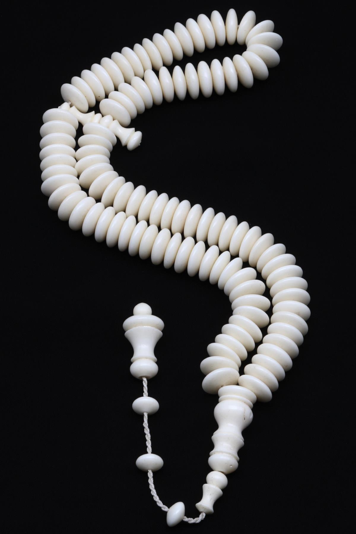 Kemik 99'lu Tesbih 4 x 11 mm Rondel Kesim - T-1516