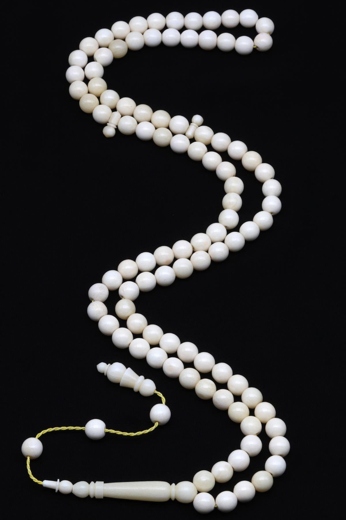 Kemik 99'lu Tesbih 8 mm Küre Kesim - T-1518