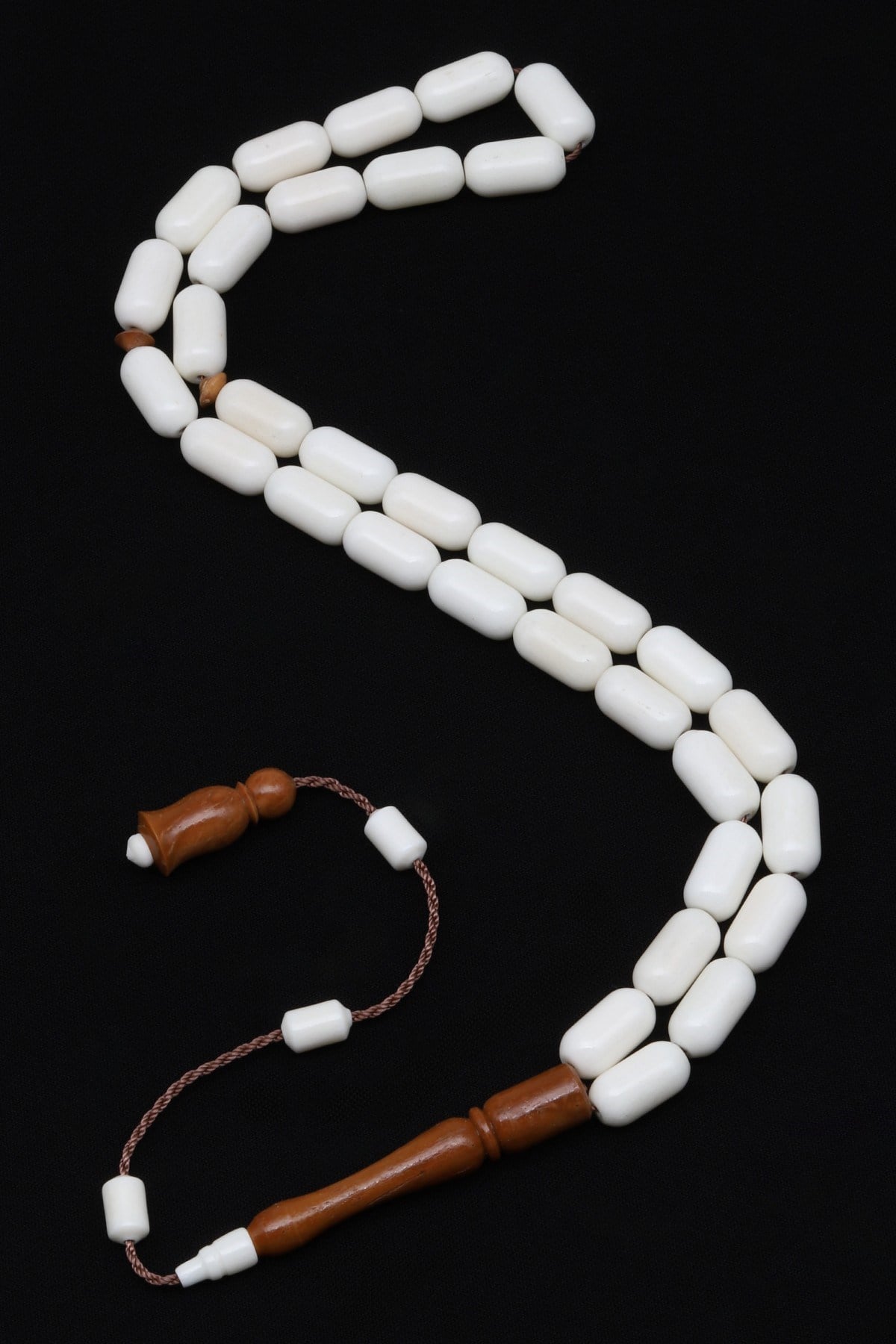 Kemik-Kuka Tesbih 6 x 12 mm Kapsül Kesim T-1886