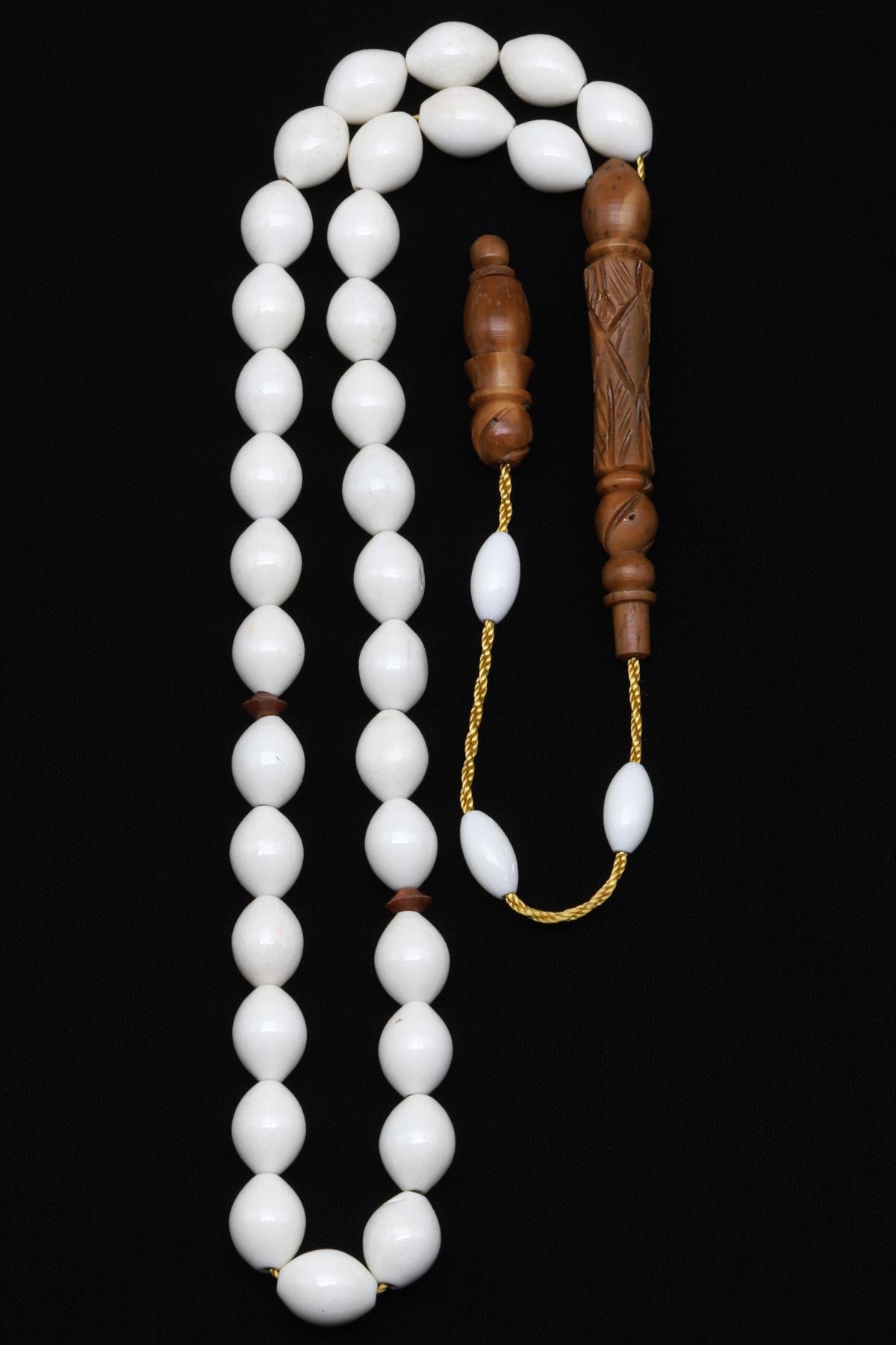 Kemik-Kuka Tesbih 7 x 9 mm Arpa Kesim 