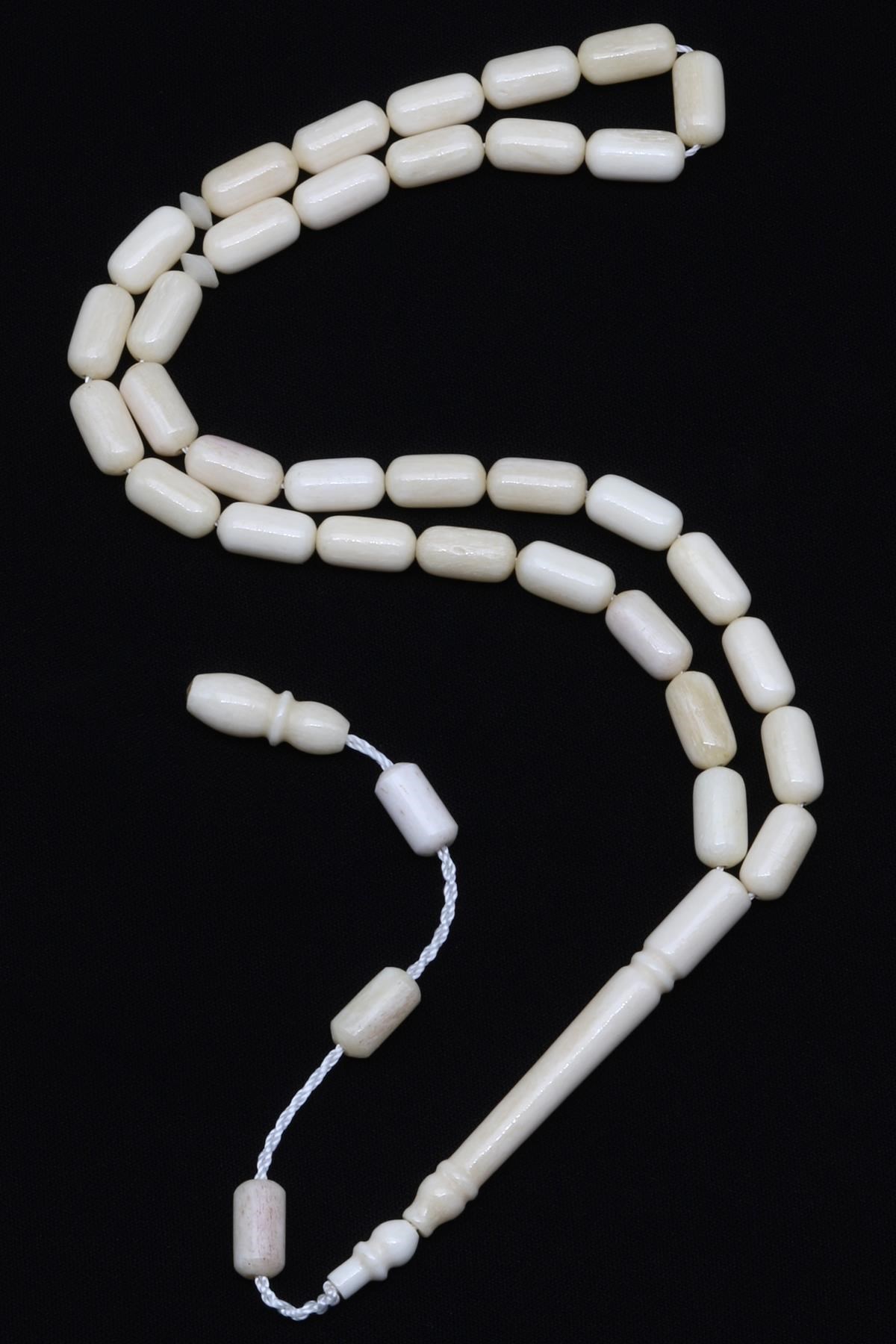 Kemik Tesbih 5 x 10 mm Silindir Kesim - T-1523