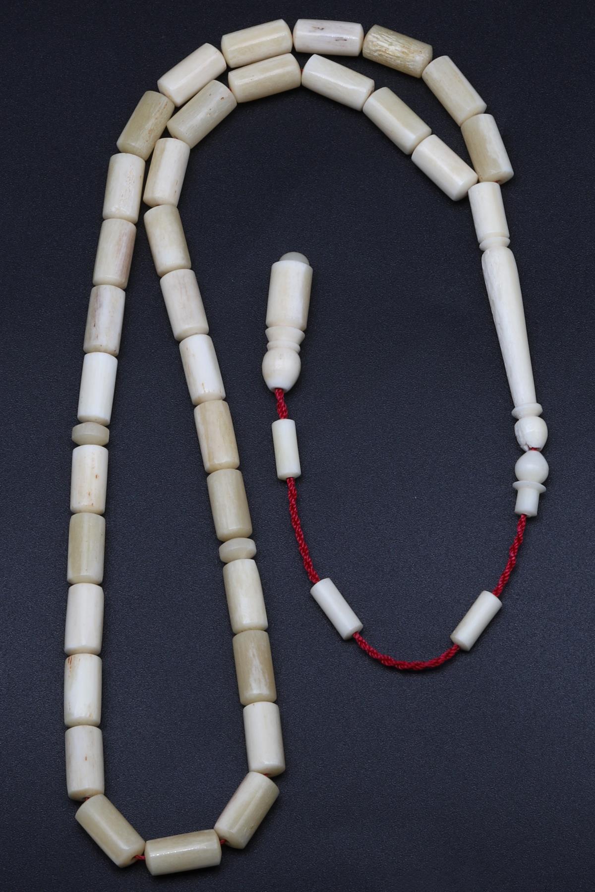 Kemik Tesbih 5 x 12 mm Silindir Kesim