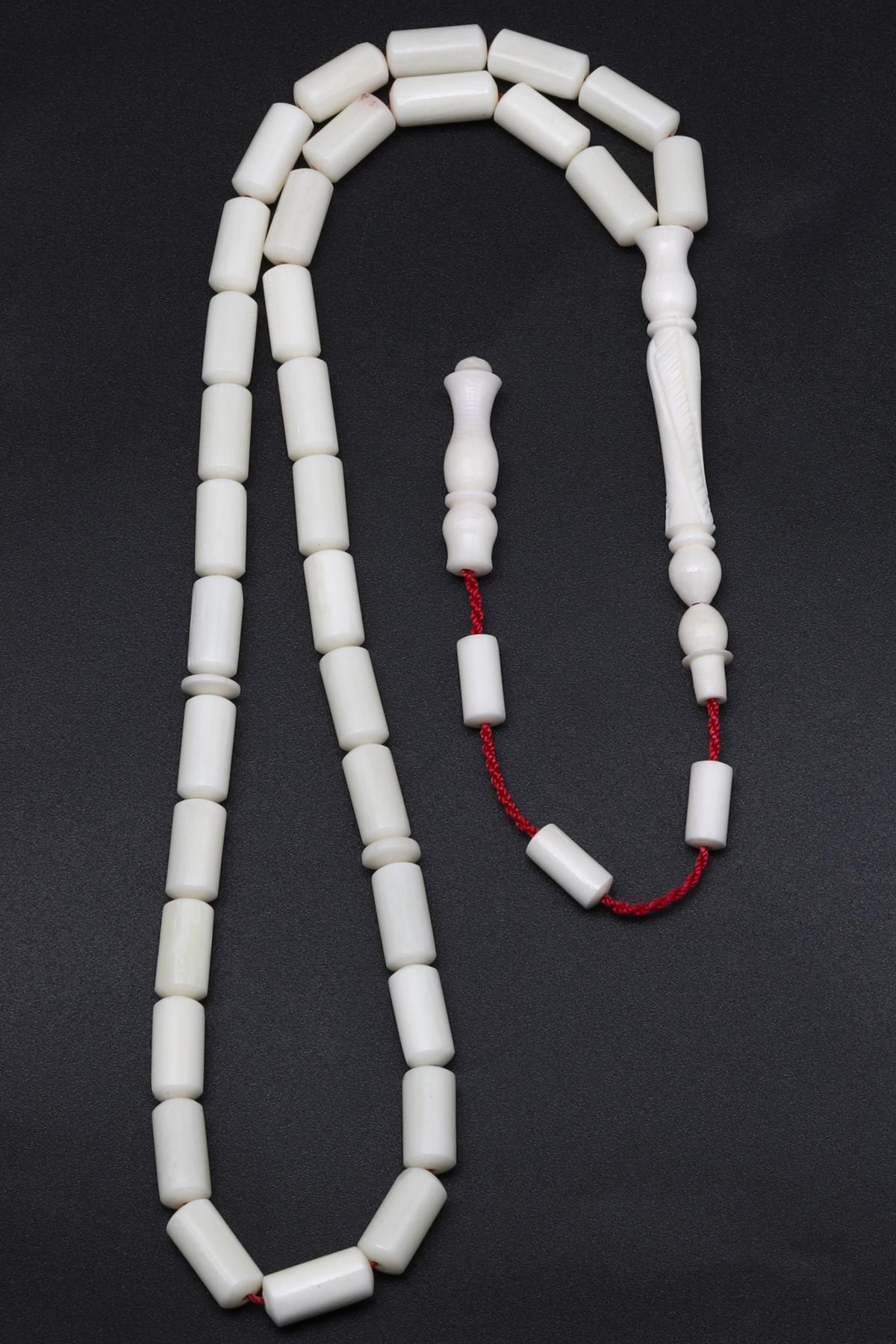 Kemik Tesbih 5 x 12 mm Silindir Kesim