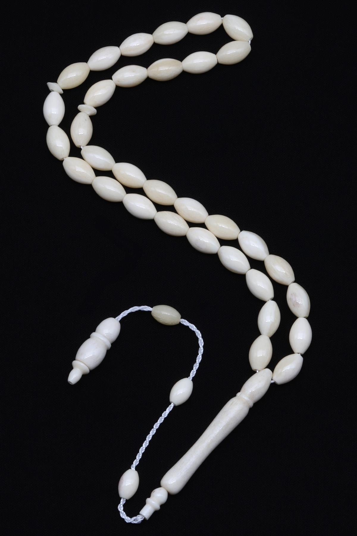 Kemik Tesbih 6 x 10 mm Arpa Kesim - T-1524