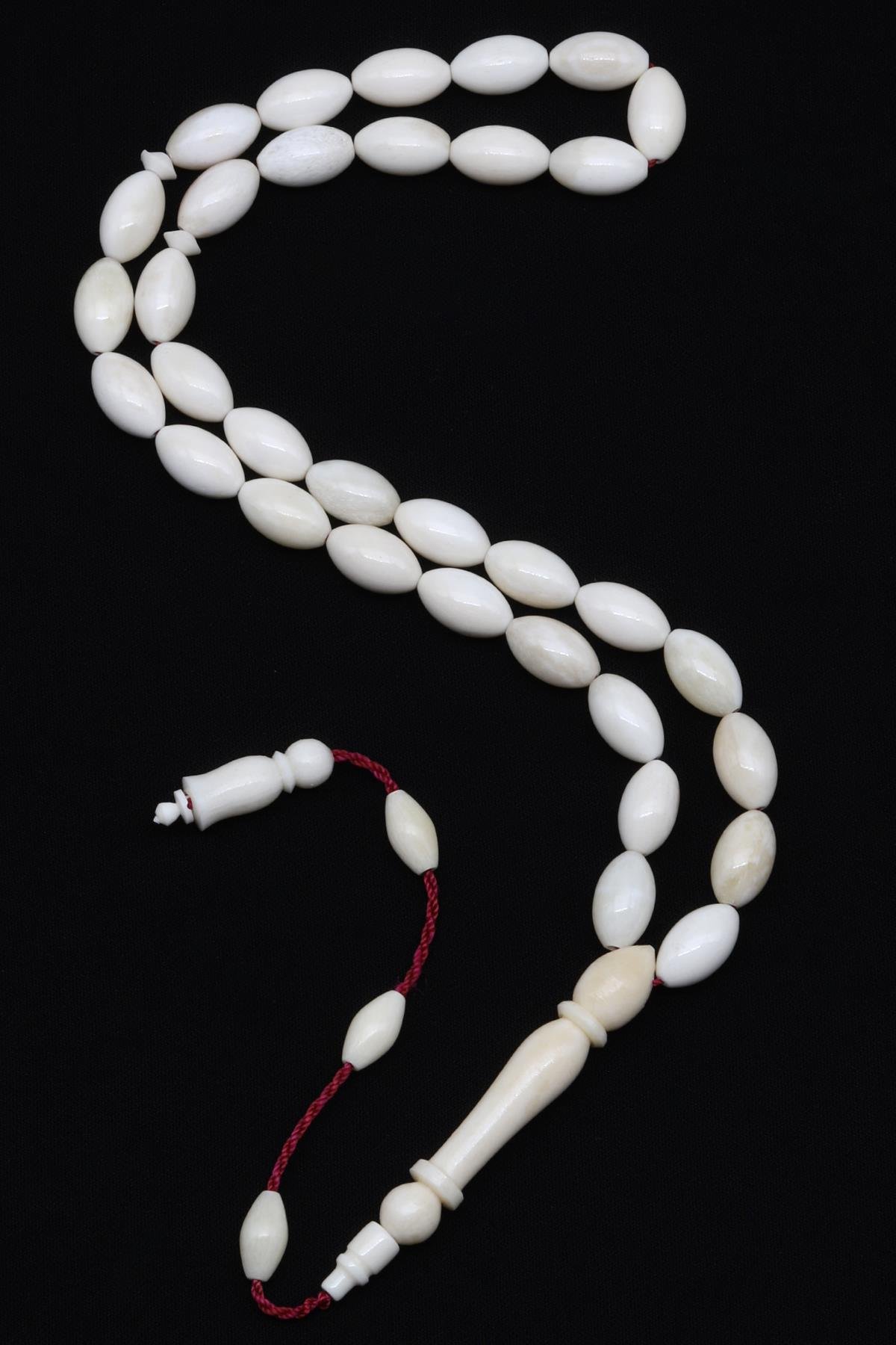 Kemik Tesbih 7 x 11 mm Arpa Kesim - T-1525