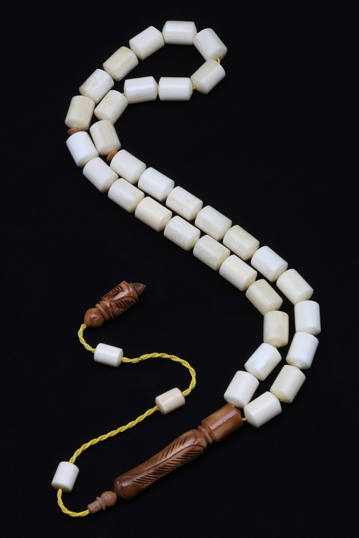 Kemik Tesbih 7 x 11 mm Kapsül Kesim - T-1821