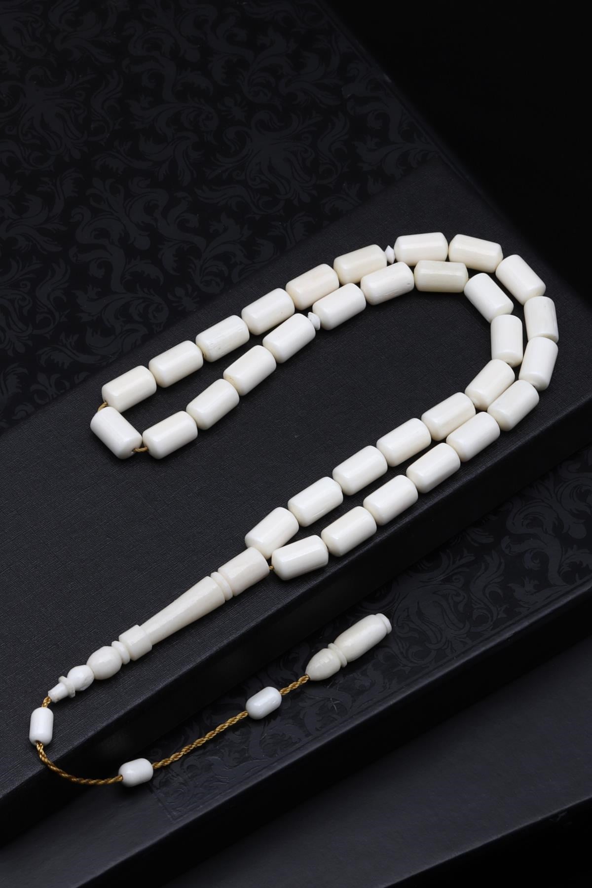 Kemik Tesbih 7 x 12 mm Kapsül Kesim
