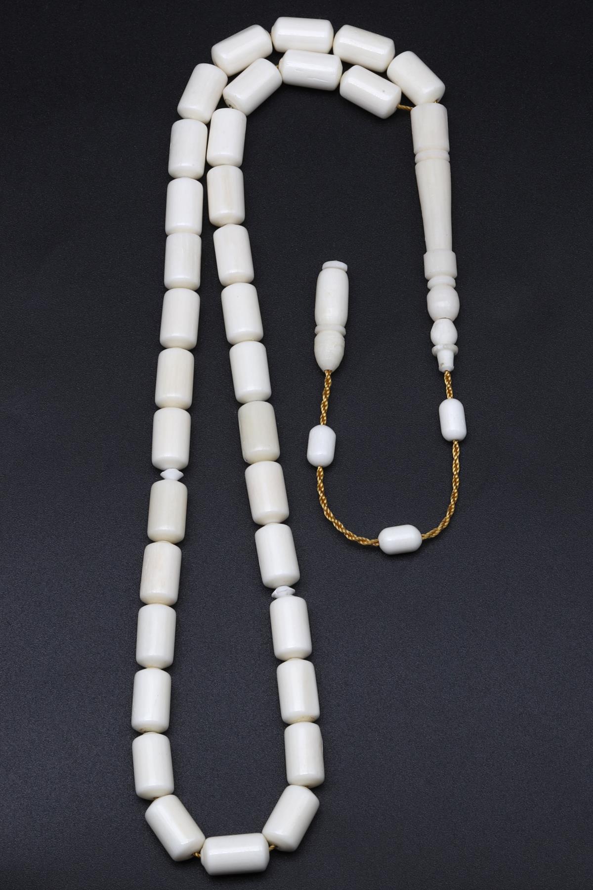 Kemik Tesbih 7 x 12 mm Kapsül Kesim