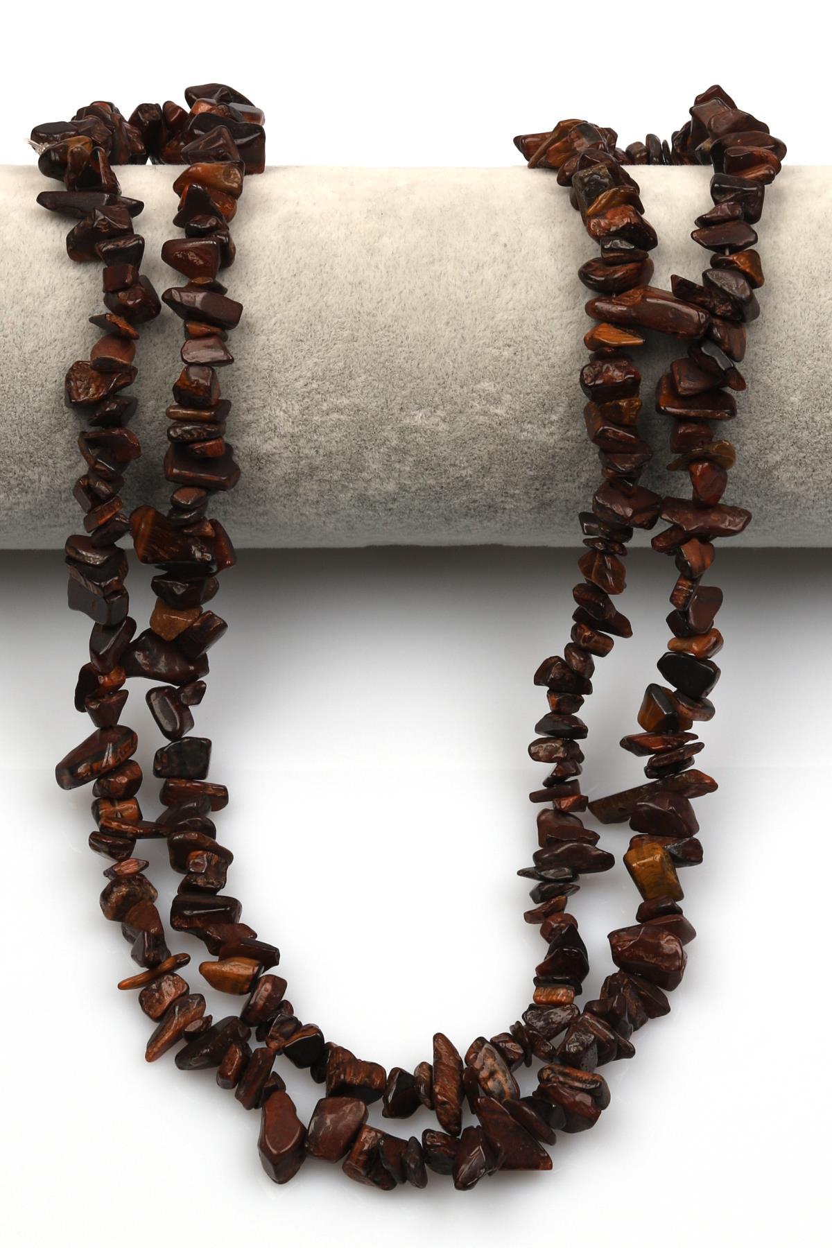 Kırmızı Kaplan Gözü Doğal Taş Kırıktaş Dizi