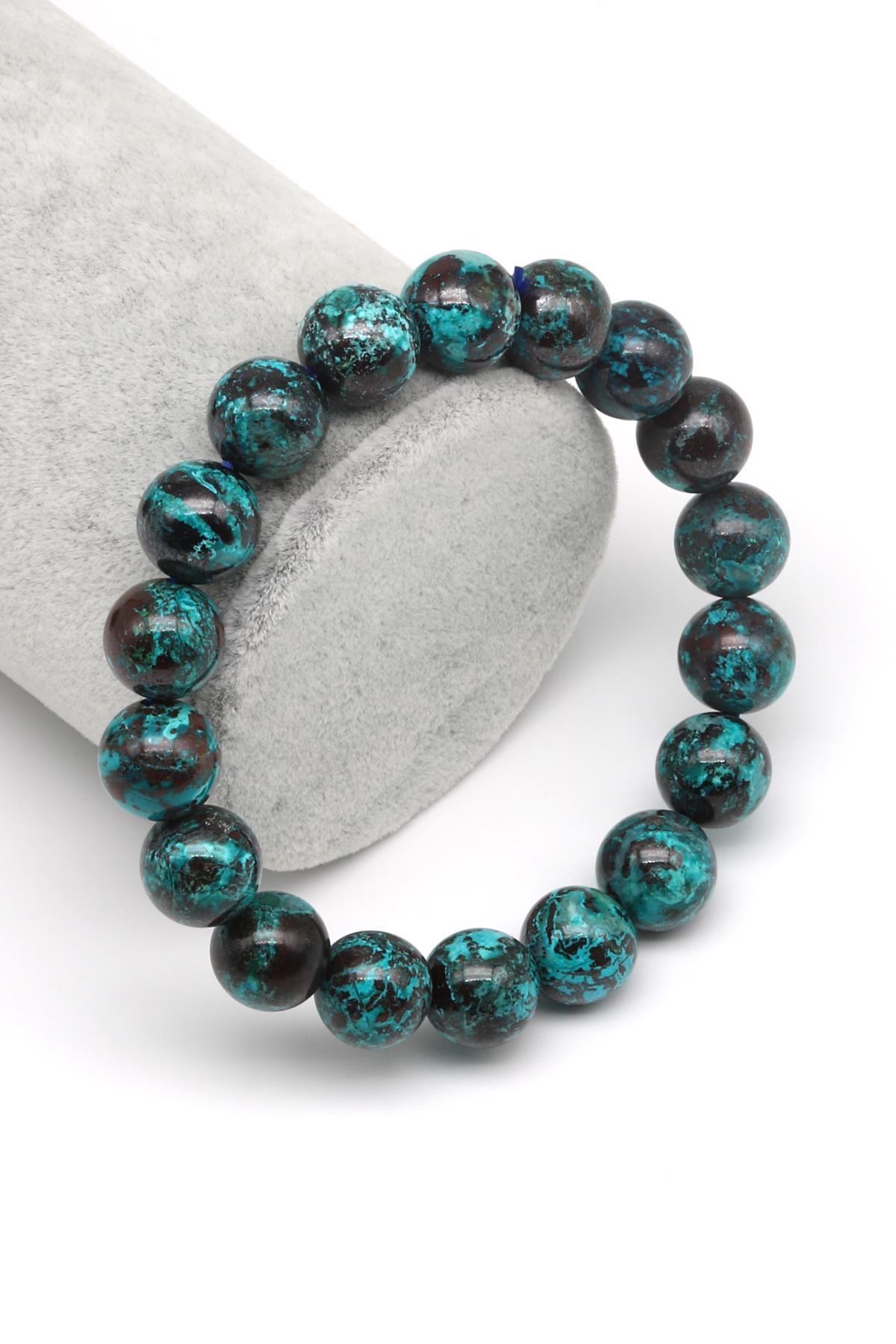 Kizokol Doğal Taş Bileklik 10 mm Küre Kesim