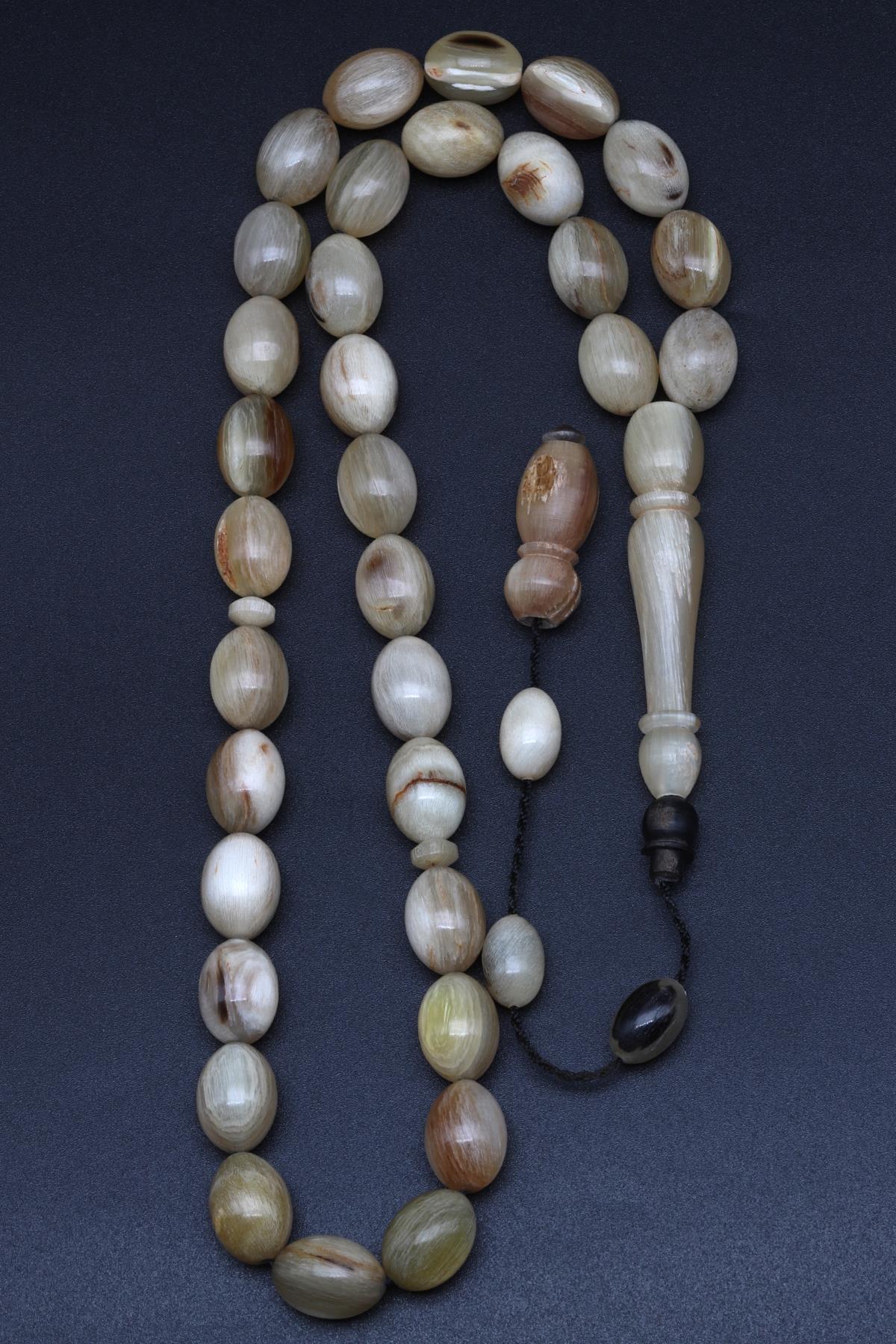 Koç Boynuzu Tesbih 10 x 14 mm Beyzi Kesim