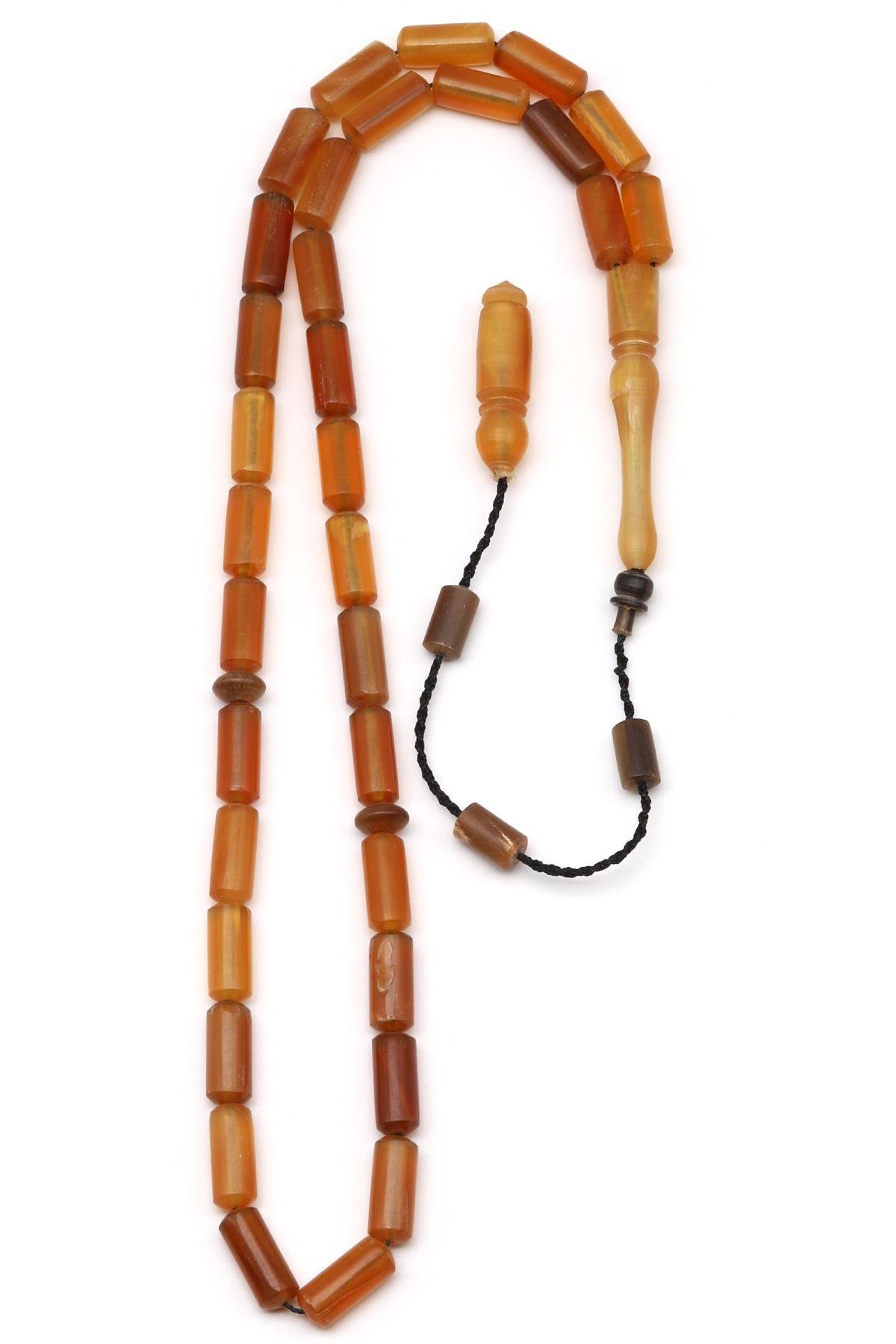 Koç Boynuzu Tesbih 5 x 13 mm Silindir Kesim
