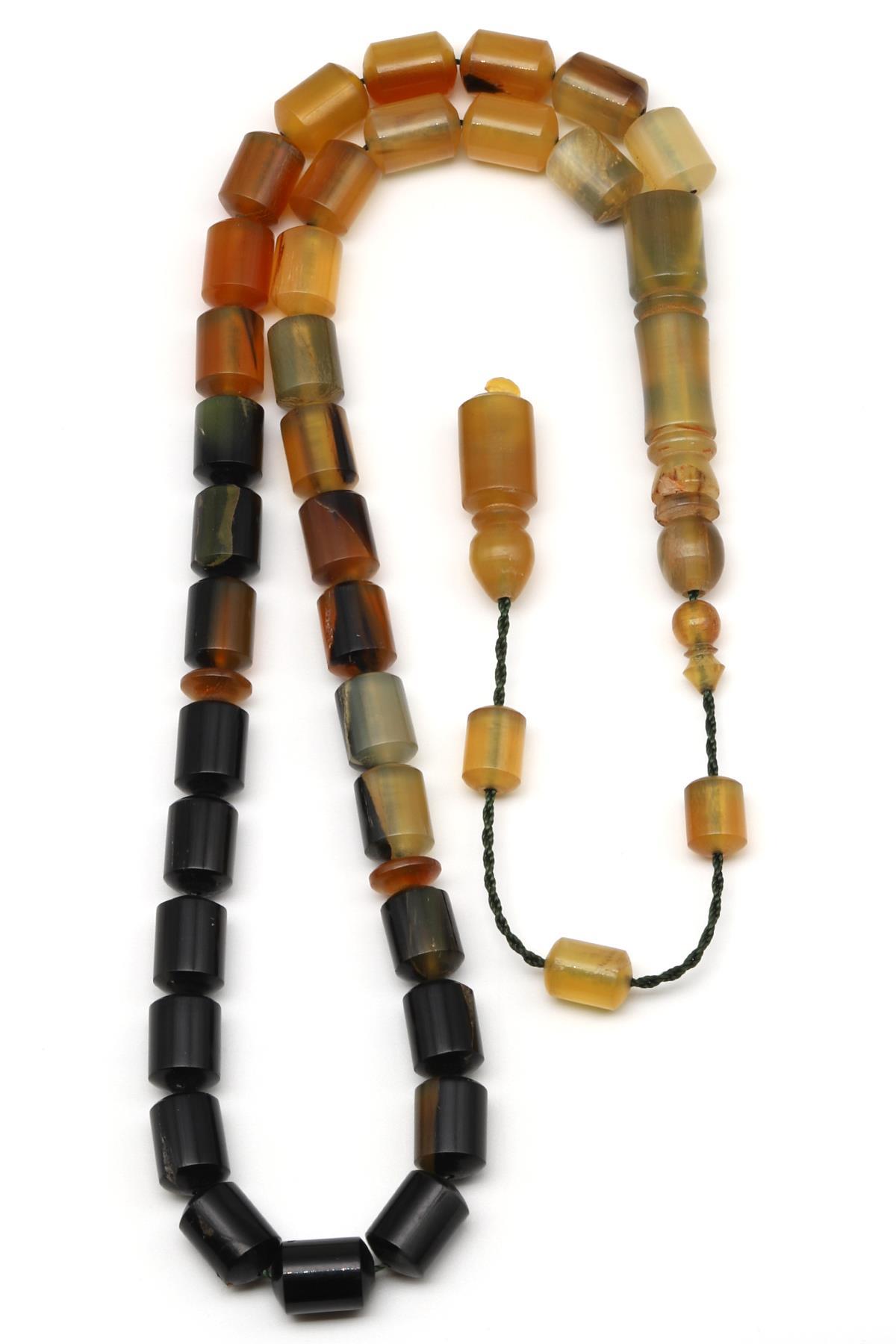 Koç Boynuzu Tesbih 8 x 11 mm Kesme Silindir Kesim