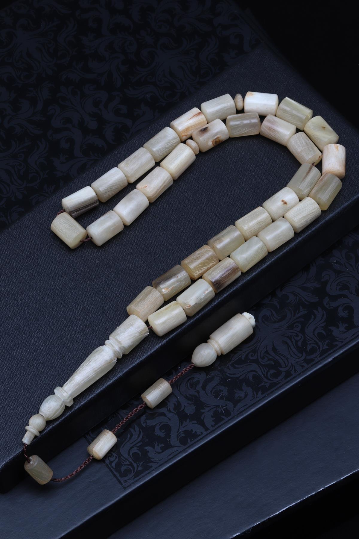 Koç Boynuzu Tesbih 8 x 12 mm Silindir Kesim