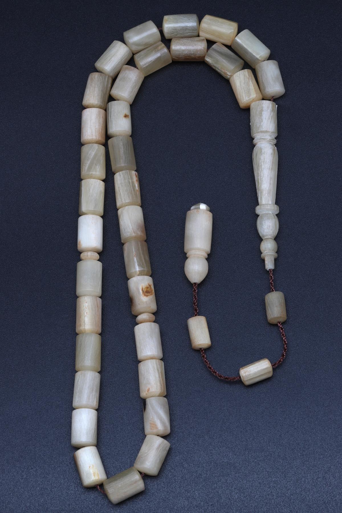 Koç Boynuzu Tesbih 8 x 12 mm Silindir Kesim