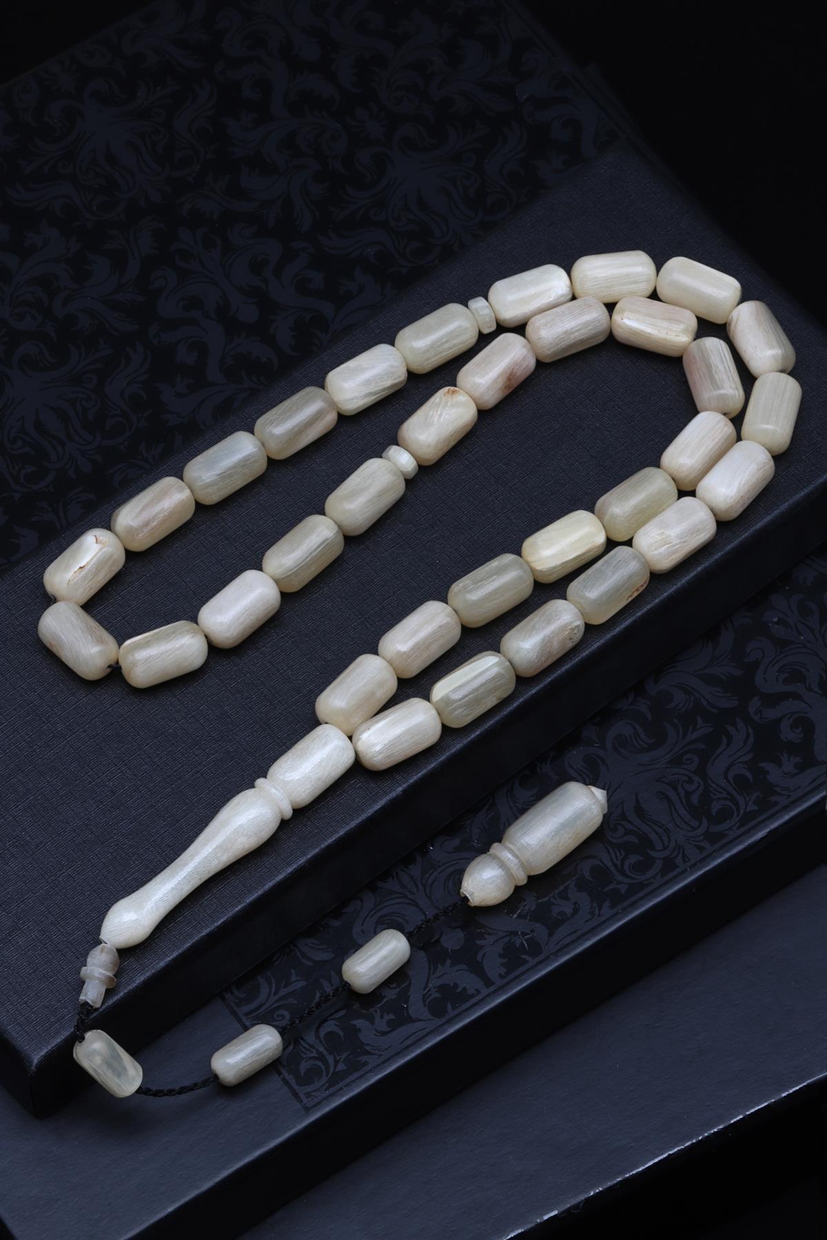 Koç Boynuzu Tesbih 8 x 13 mm Silindir Kesim