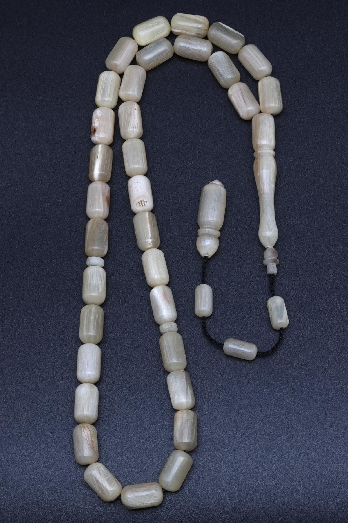 Koç Boynuzu Tesbih 8 x 13 mm Silindir Kesim