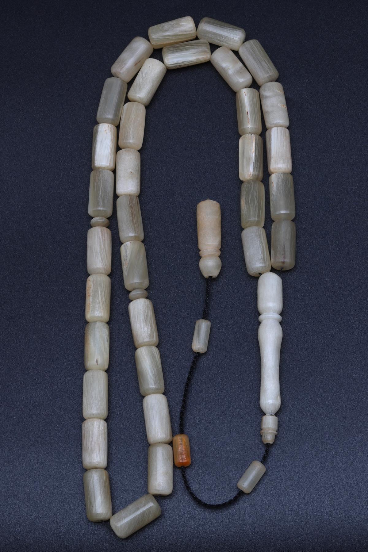 Koç Boynuzu Tesbih 8 x 16 mm Silindir Kesim