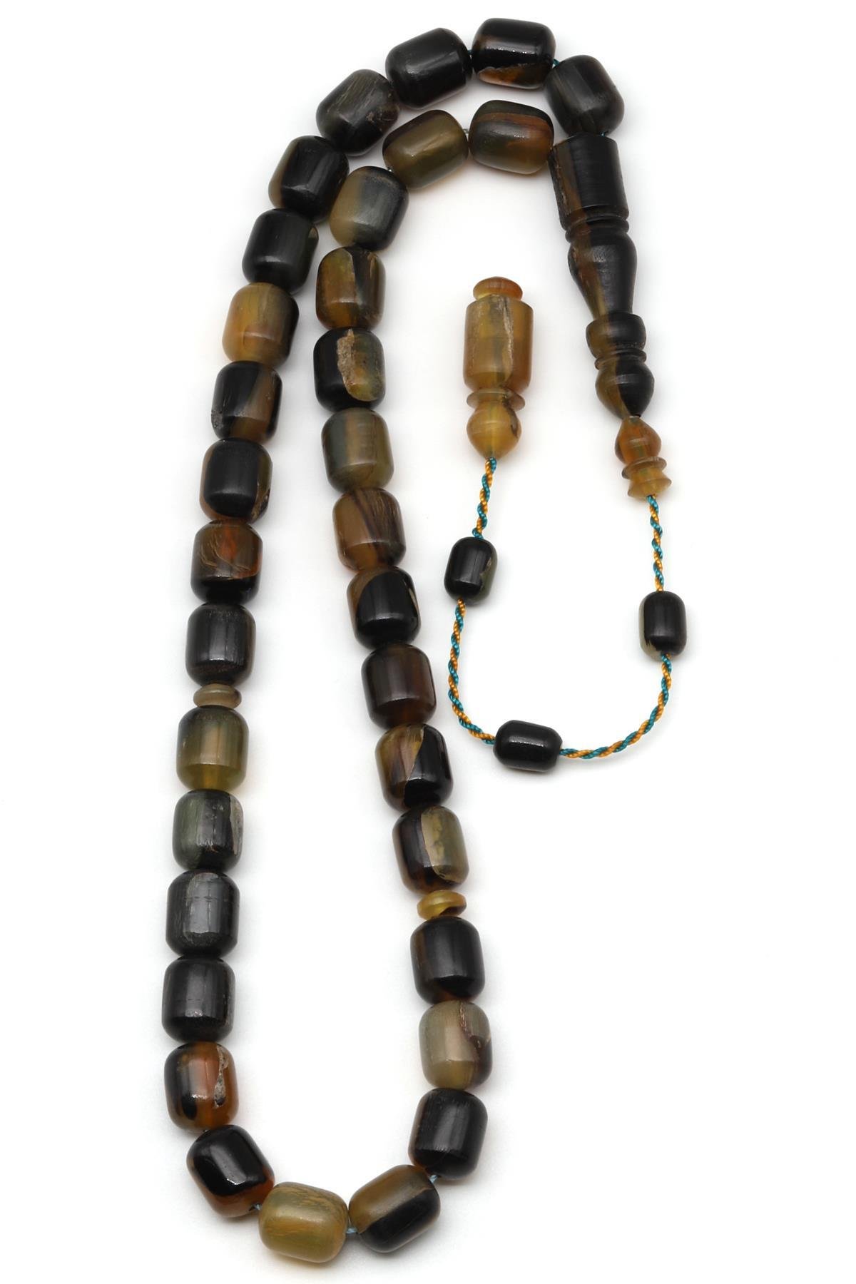 Koç Boynuzu Tesbih 9 x 10 mm Silindir Kesim