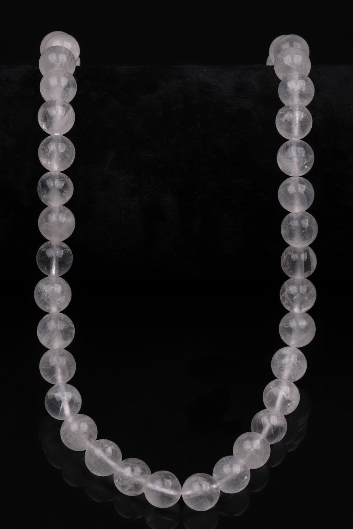 Kristal Kuvars (AB Kalite) Doğaltaş Dizi 8 mm Küre Kesim